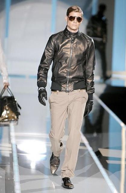 Dolce Gabbana Runway Leather Jacket | Grailed
