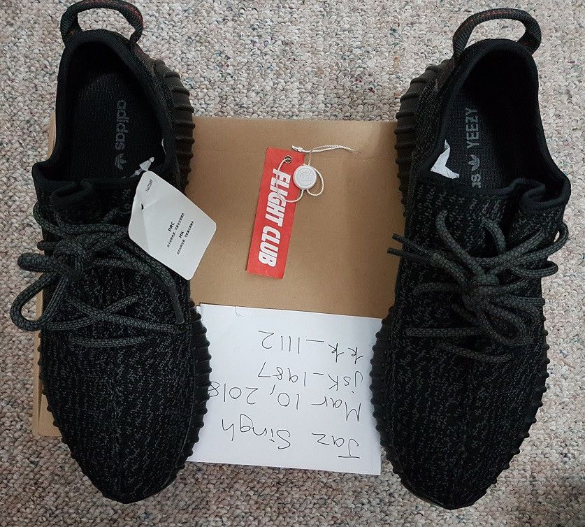 Adidas adidas YEEZY 350 BOOST V1 PIRATE BLACK SIZE 10 44 AQ2659 HUMAN RACE Wotherspoon Off White Chicago Grailed