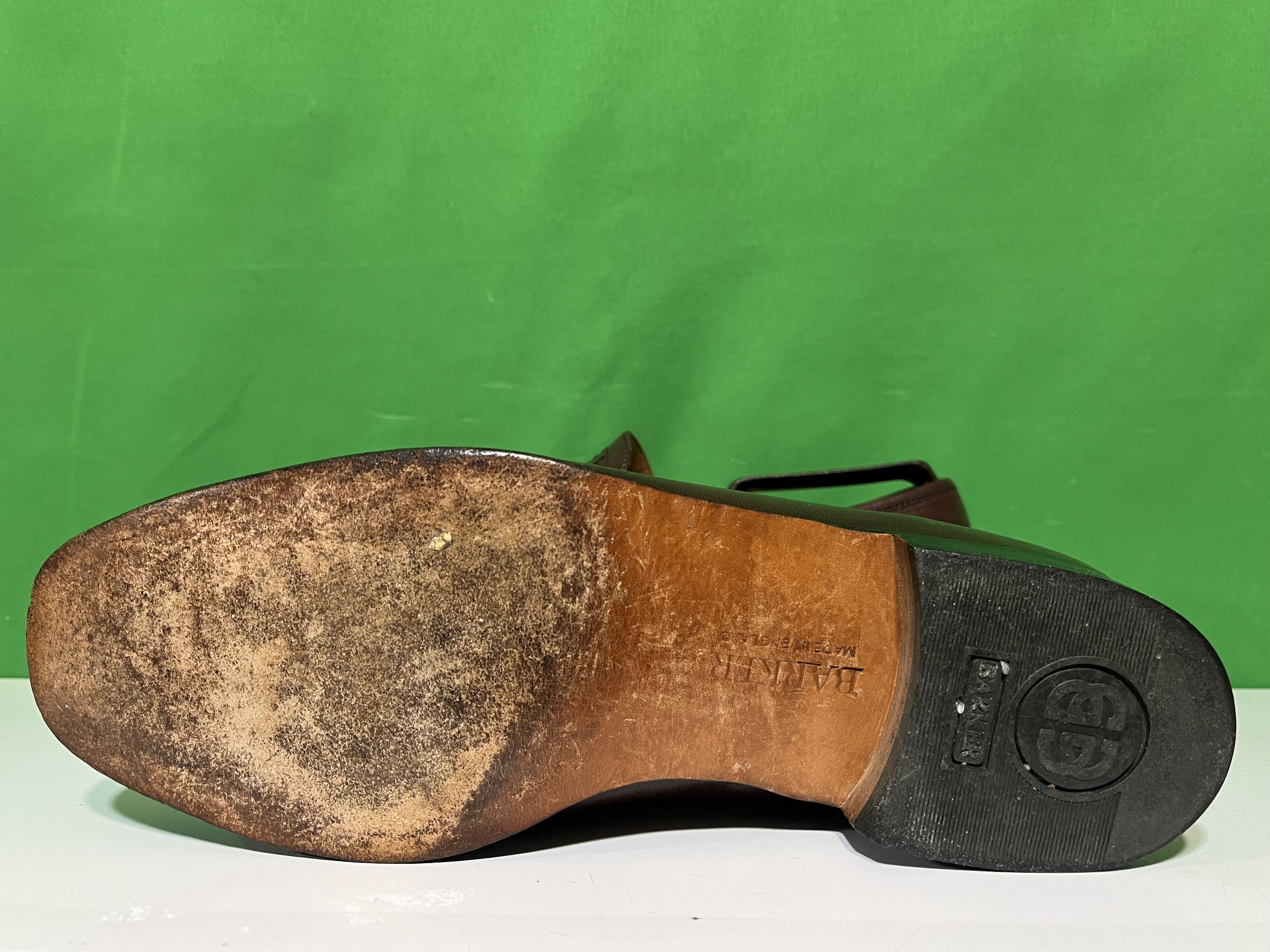 Barker Brown Patent Leather Loafers Narrow Size US 10.5 / EU 43-44 - 12 Thumbnail