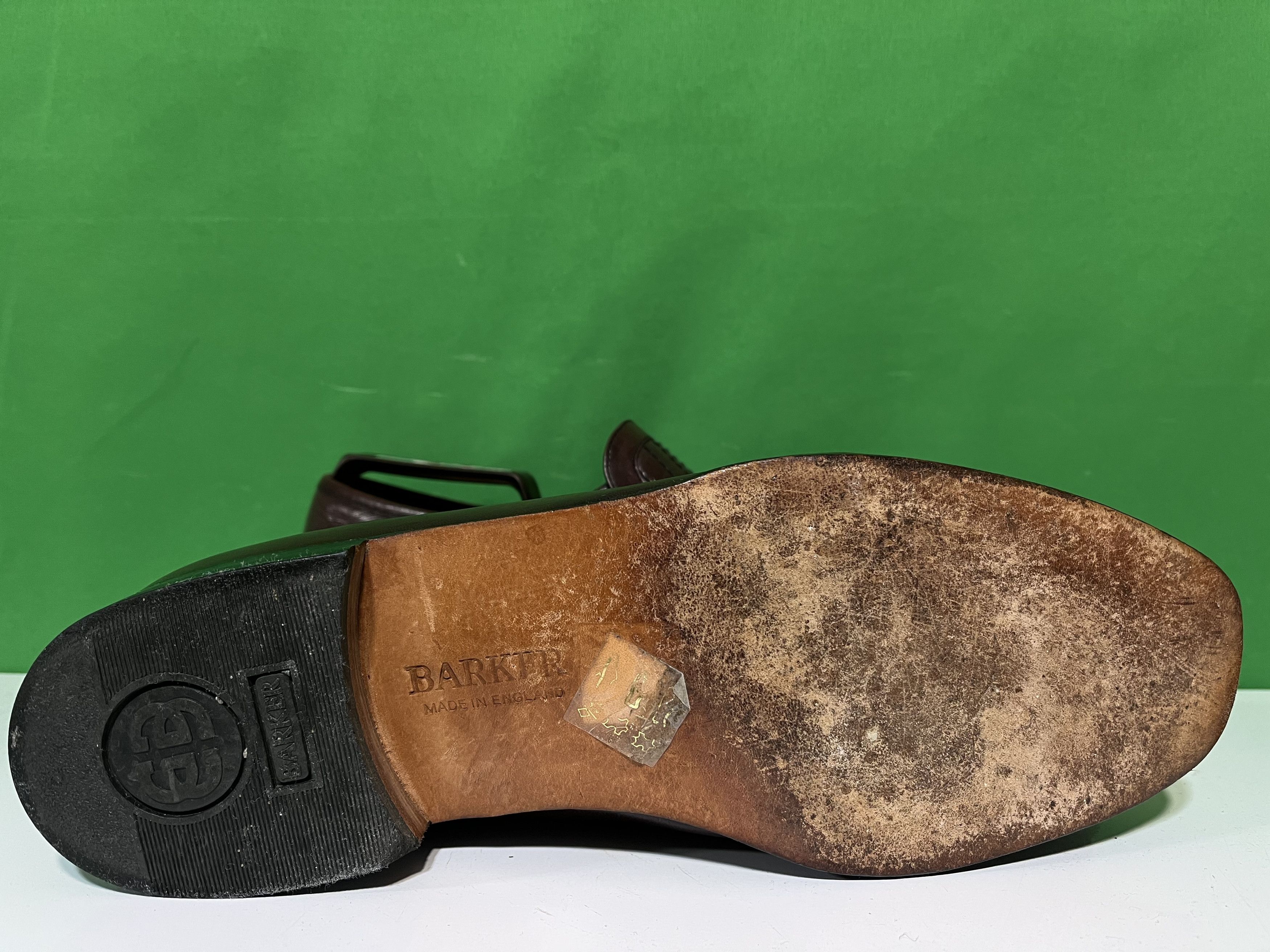 Barker Brown Patent Leather Loafers Narrow Size US 10.5 / EU 43-44 - 5 Thumbnail