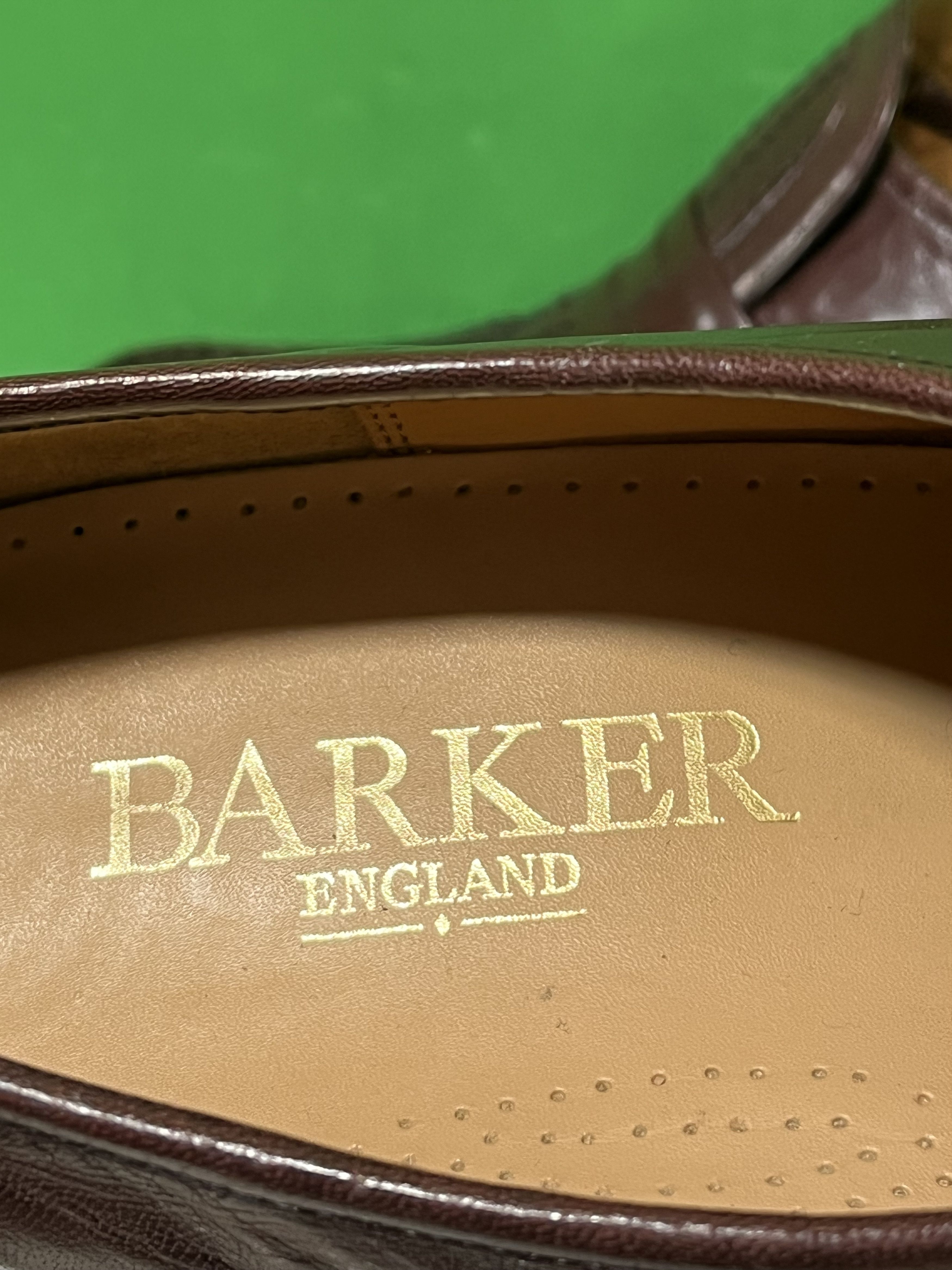 Barker Brown Patent Leather Loafers Narrow Size US 10.5 / EU 43-44 - 14 Thumbnail
