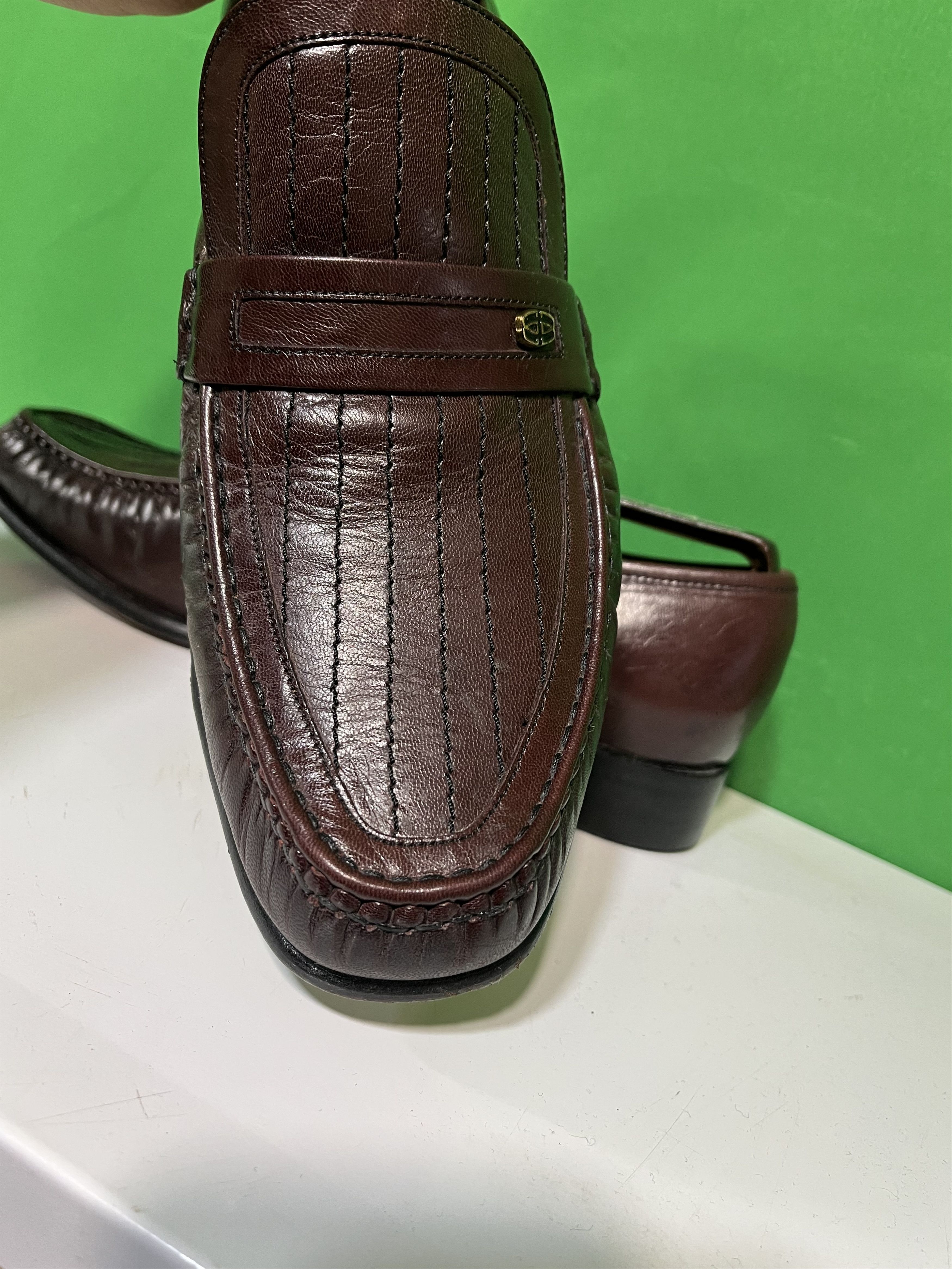 Barker Brown Patent Leather Loafers Narrow Size US 10.5 / EU 43-44 - 11 Thumbnail