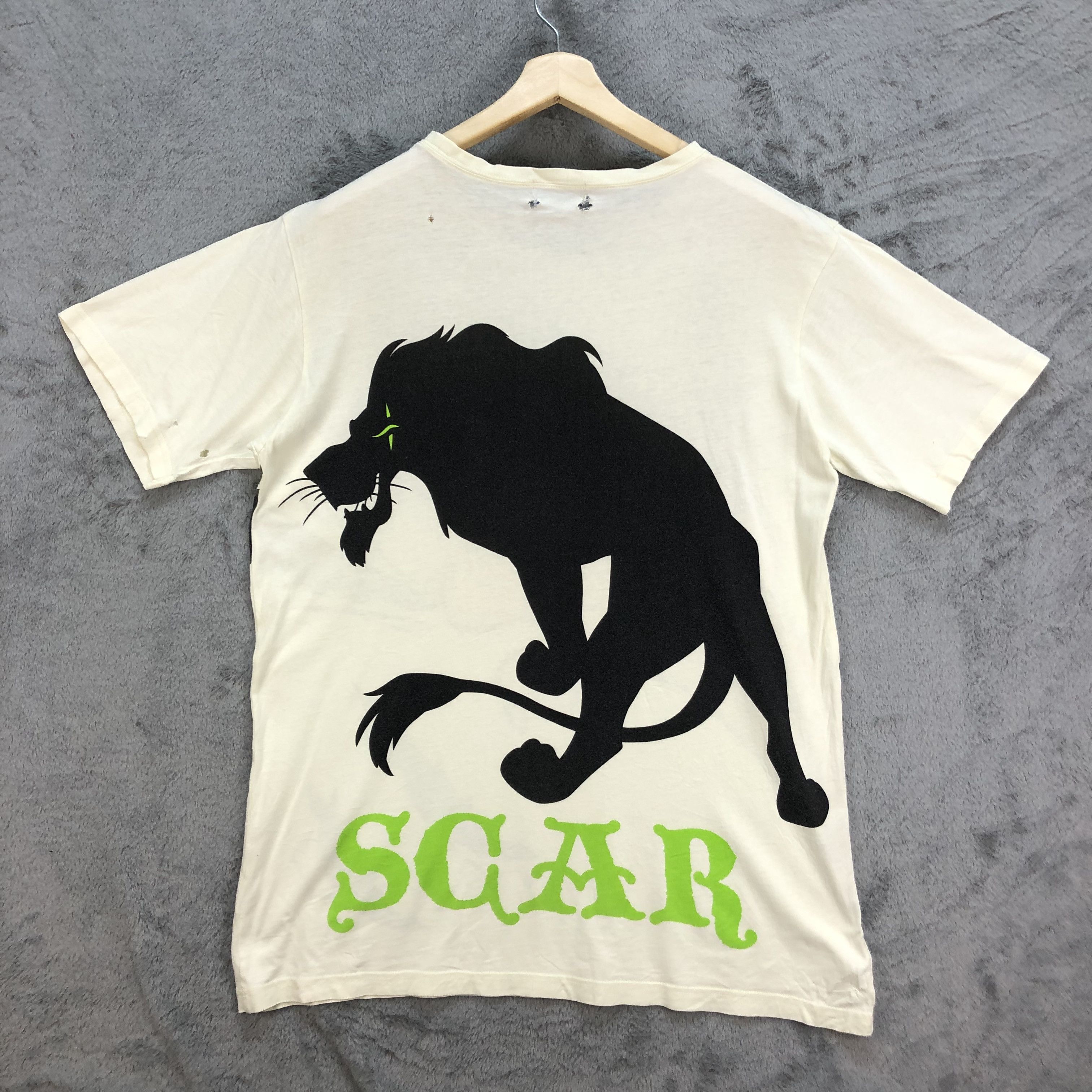 Disney Trashed Disney Movie Mowgli Scar Distress T Shirt #6013-218 Size US L / EU 52-54 / 3 - 11 Thumbnail