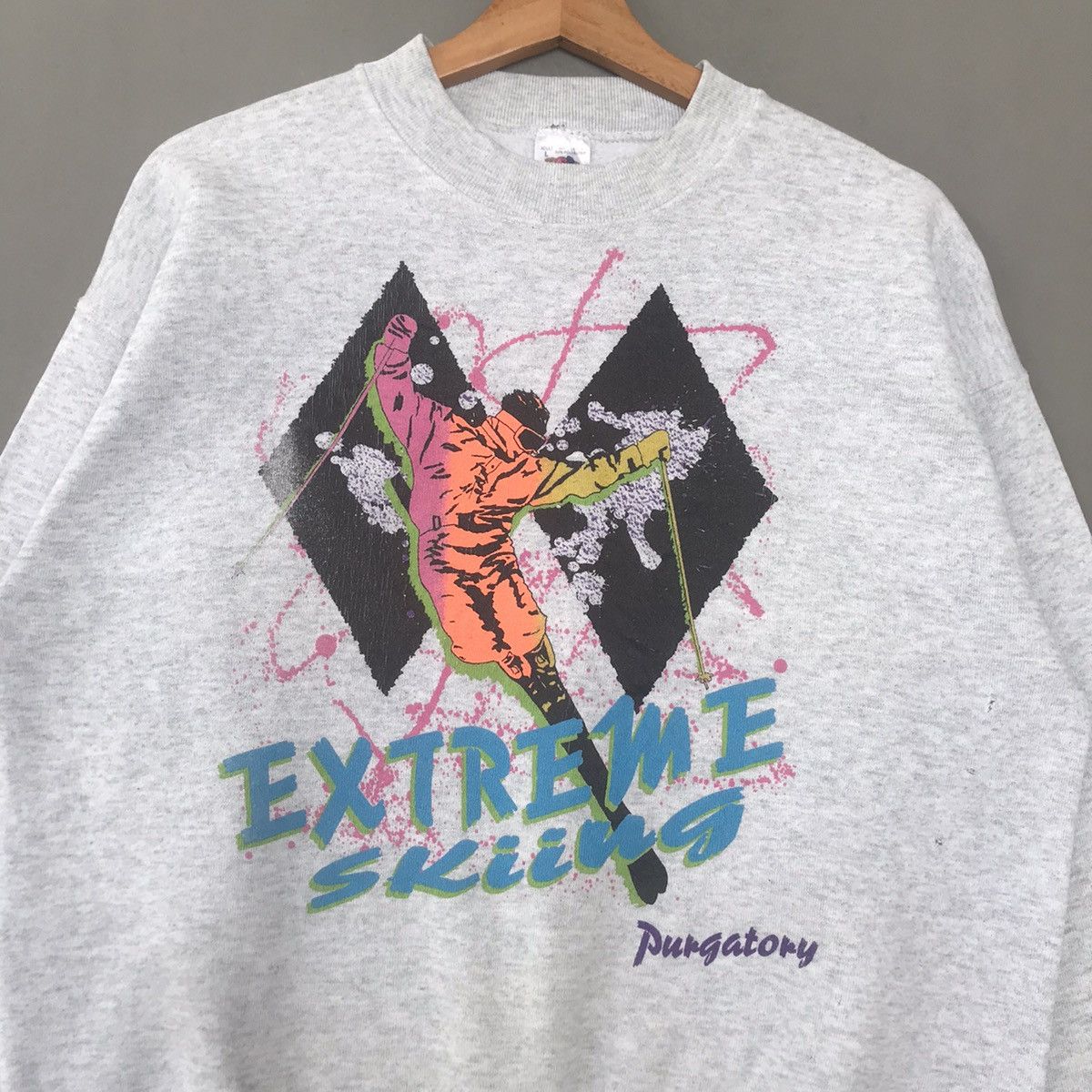 Fruit Of The Loom × Vintage Vintage Extreme Skiing Pungatory big logo Size US L / EU 52-54 / 3 - 2 Thumbnail
