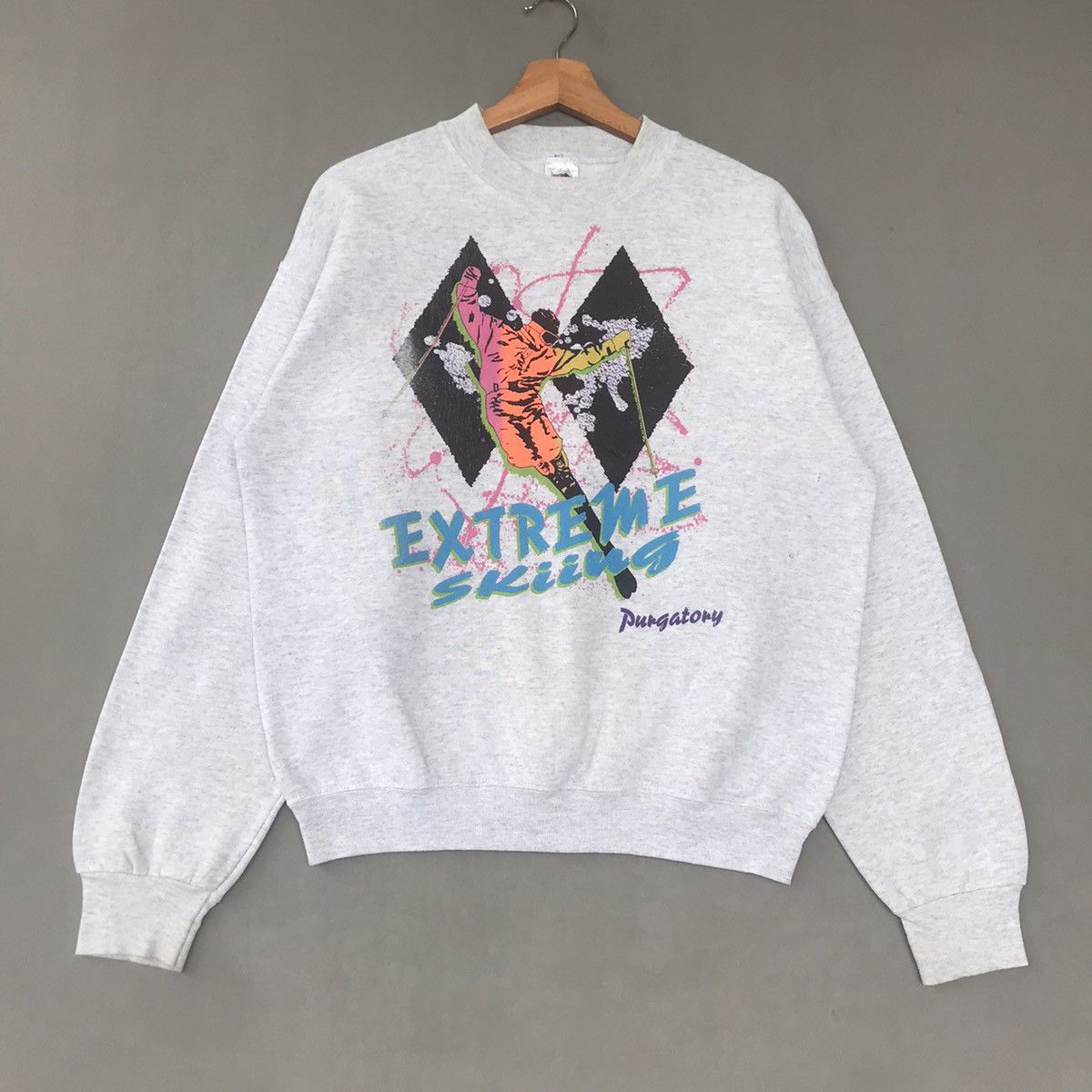 Fruit Of The Loom × Vintage Vintage Extreme Skiing Pungatory big logo Size US L / EU 52-54 / 3 - 1 Thumbnail