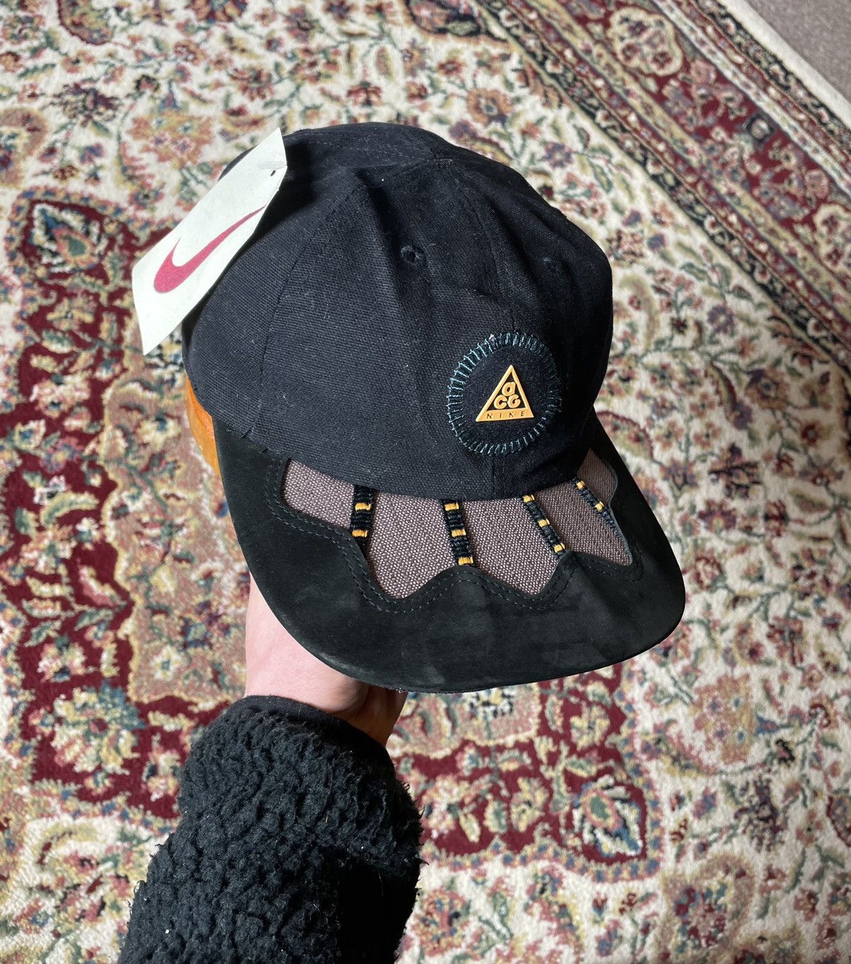 image of Nike Acg Strap-Back Cap Hat in Black, Men's