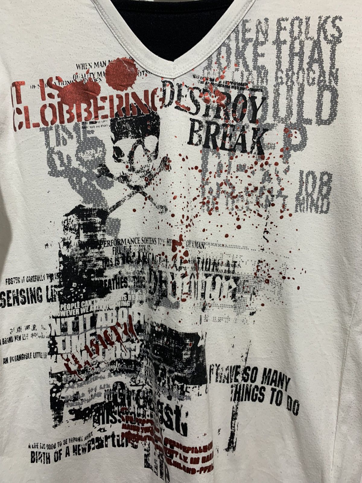 If Six Was Nine × Japanese Brand × Le Grande Bleu (L.G.B.) 💸BINDINGOFFER💸If six destroy break double layer tee Size US S / EU 44-46 / 1 - 2 Thumbnail