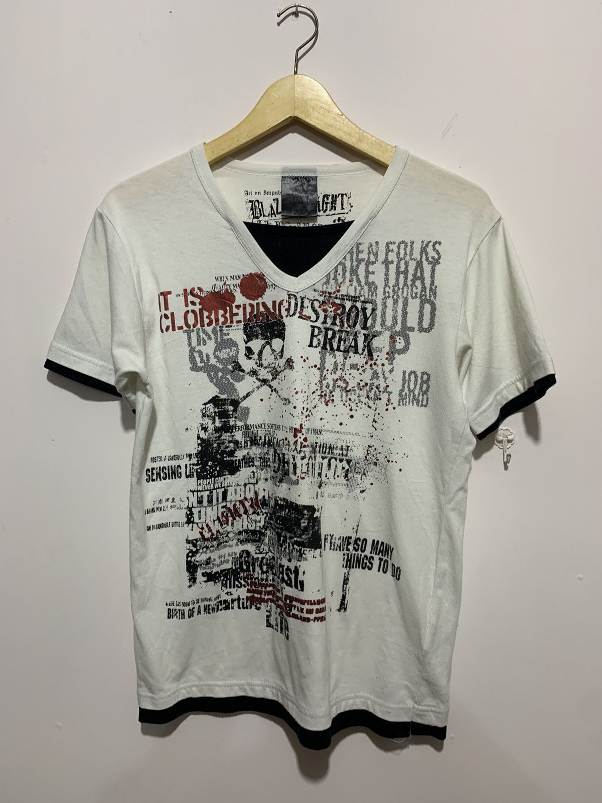 If Six Was Nine × Japanese Brand × Le Grande Bleu (L.G.B.) 💸BINDINGOFFER💸If six destroy break double layer tee Size US S / EU 44-46 / 1 - 1 Thumbnail