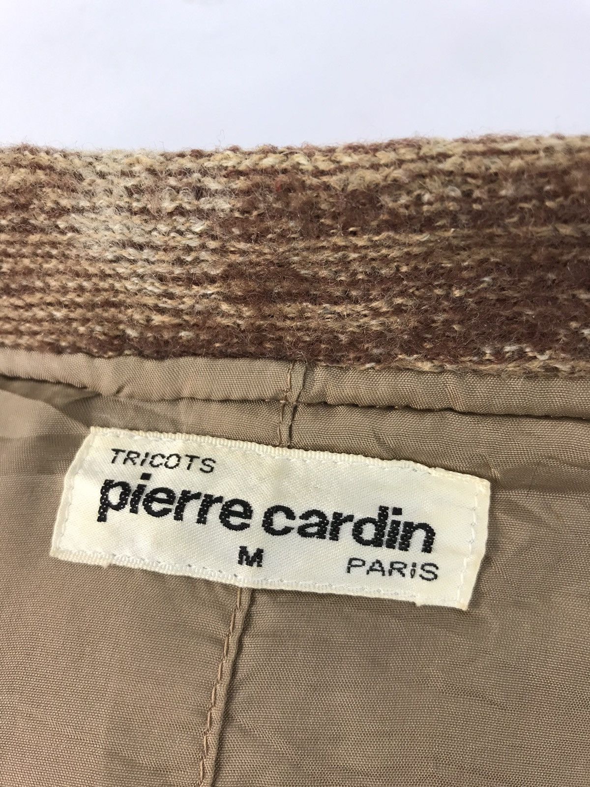 Pierre Cardin × Vintage Tricots Pierre Cardin Paris Abstract Wool Thick Jacket Coat Size US M / EU 48-50 / 2 - 5 Thumbnail