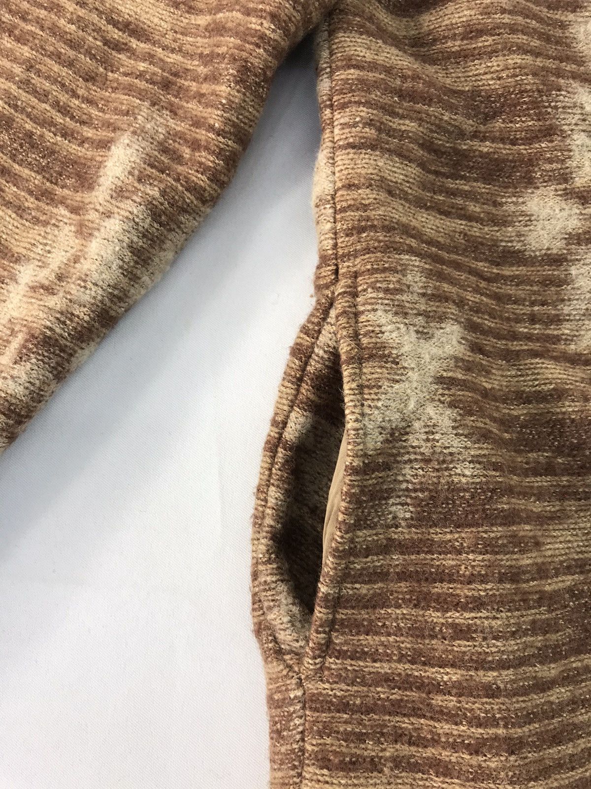 Pierre Cardin × Vintage Tricots Pierre Cardin Paris Abstract Wool Thick Jacket Coat Size US M / EU 48-50 / 2 - 14 Thumbnail