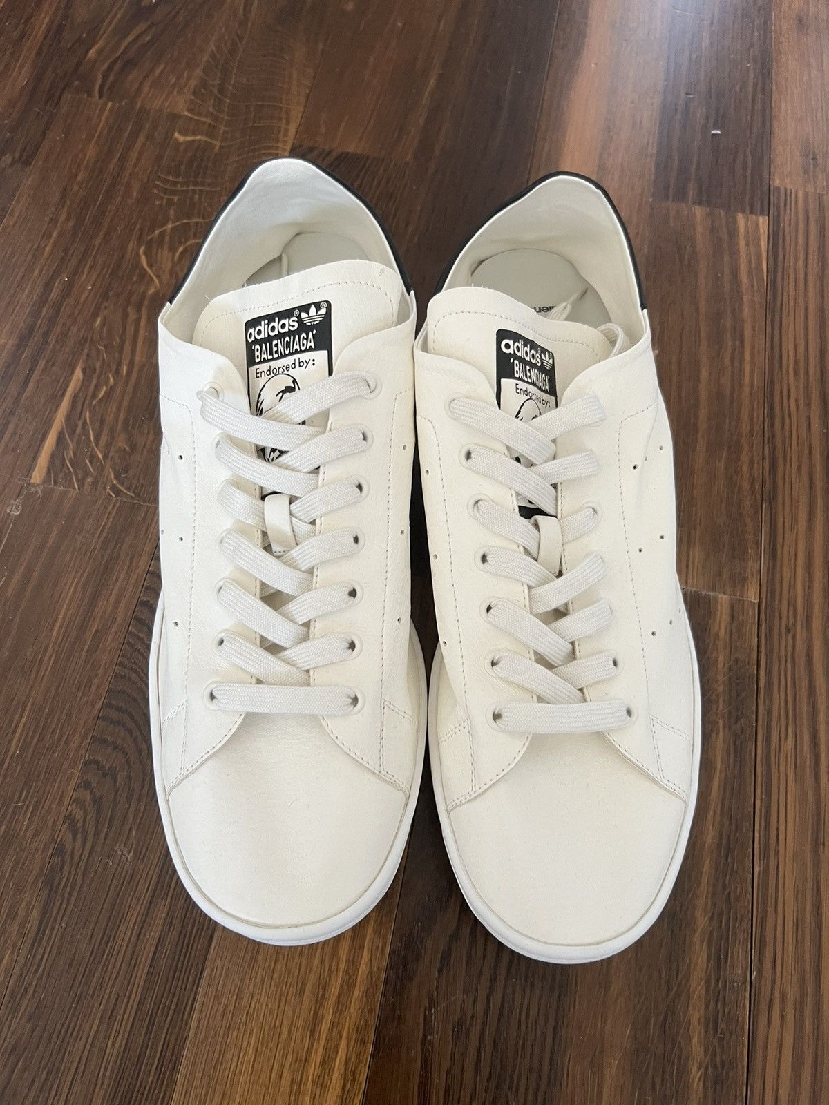 Adidas BALENCIAGA / ADIDAS STAN SMITH SNEAKER IN OFF WHITE | Grailed