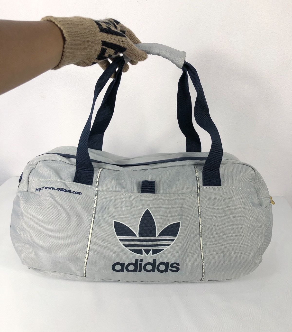 Adidas × Vintage Rare Vintage 90s Adidas Trefoil Duffle Bag Size ONE SIZE - 2 Thumbnail