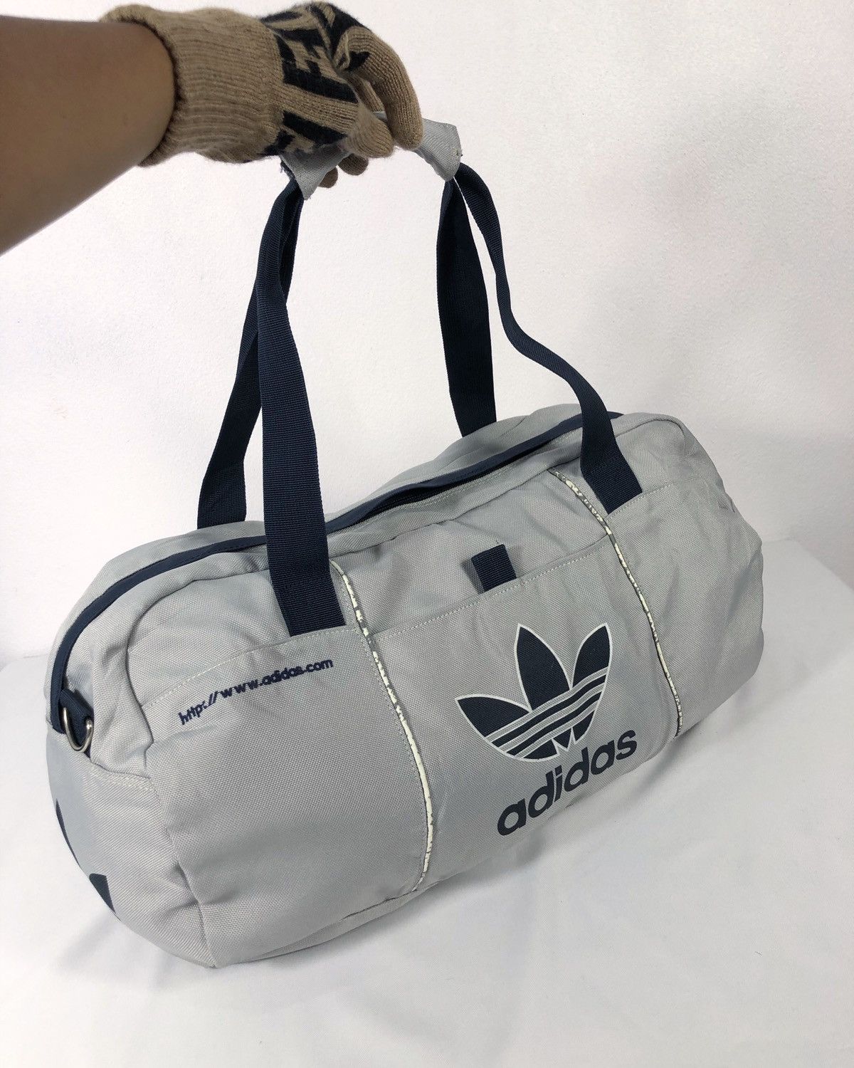 Adidas × Vintage Rare Vintage 90s Adidas Trefoil Duffle Bag Size ONE SIZE - 3 Thumbnail