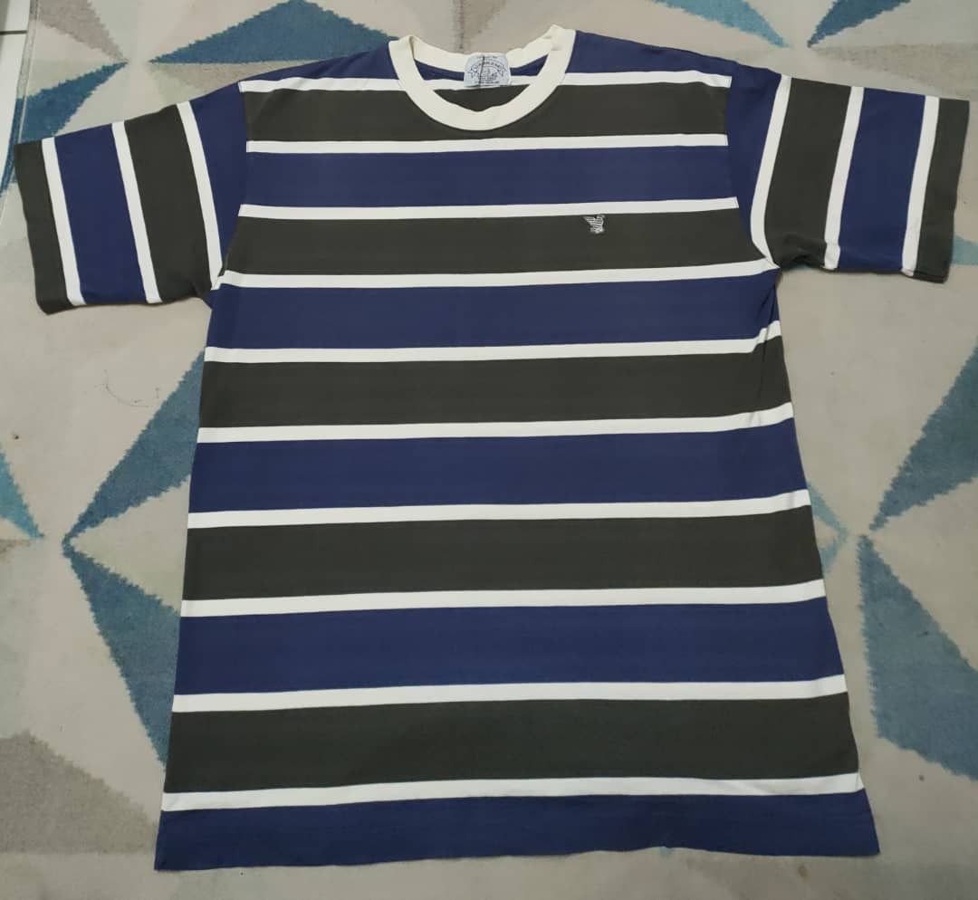 Vintage Armani Jeans Stripes Tee