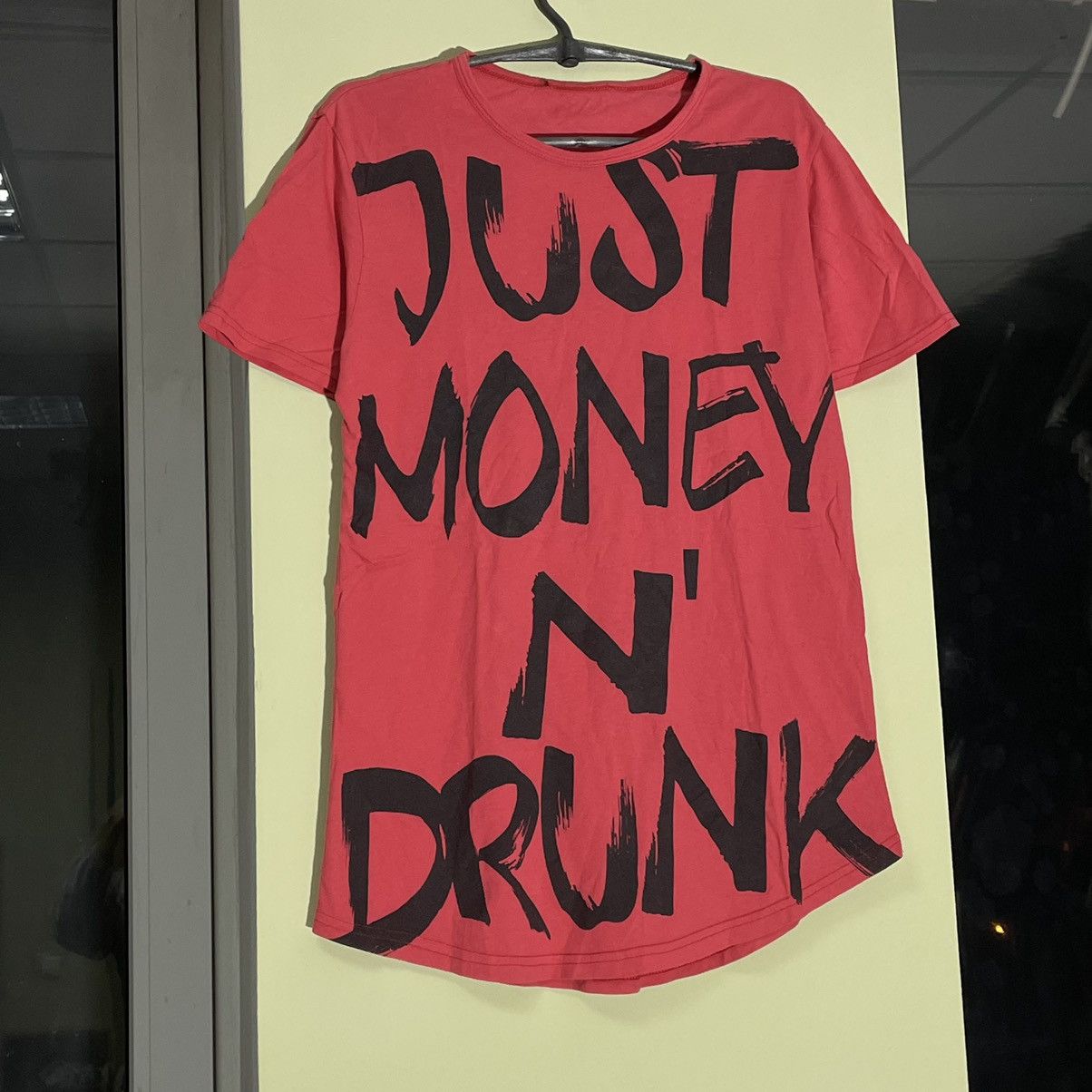 Vintage Vintage Y2K Adult 90s Tee Money Drunk Promo M Size US M / EU 48-50 / 2 - 3 Thumbnail