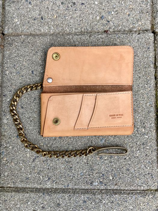 Ship John Ship John Gibson Chain Hook Wallet Motorcycle Leather USA