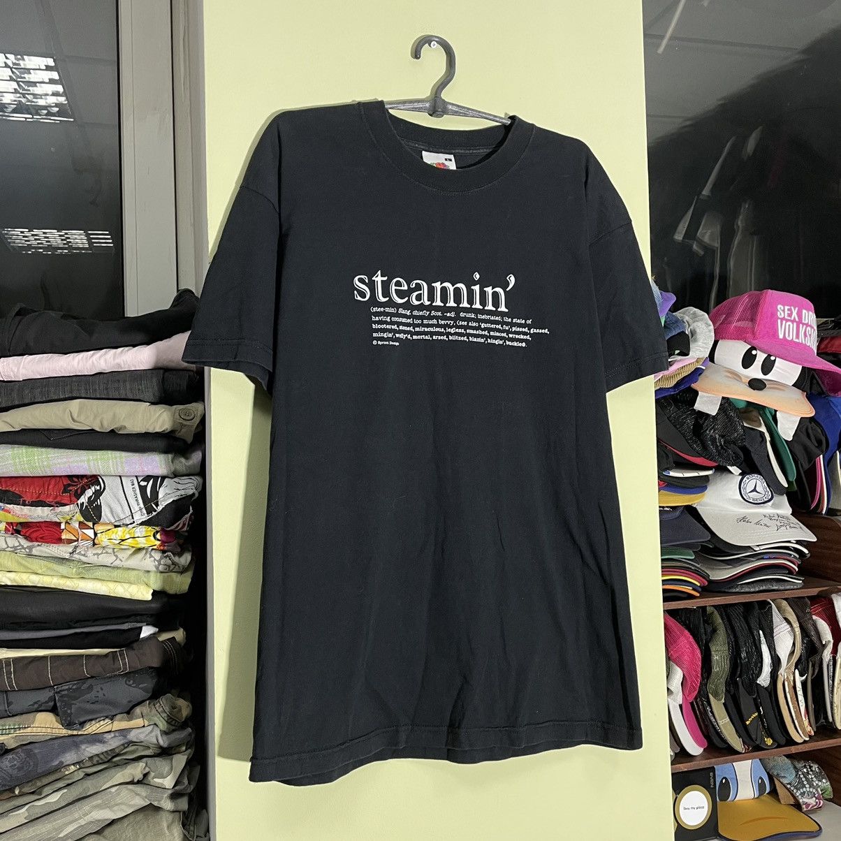 Vintage Vintage Y2K Adult Graphic Tee Steamin Humor L Size US L / EU 52-54 / 3 - 3 Thumbnail