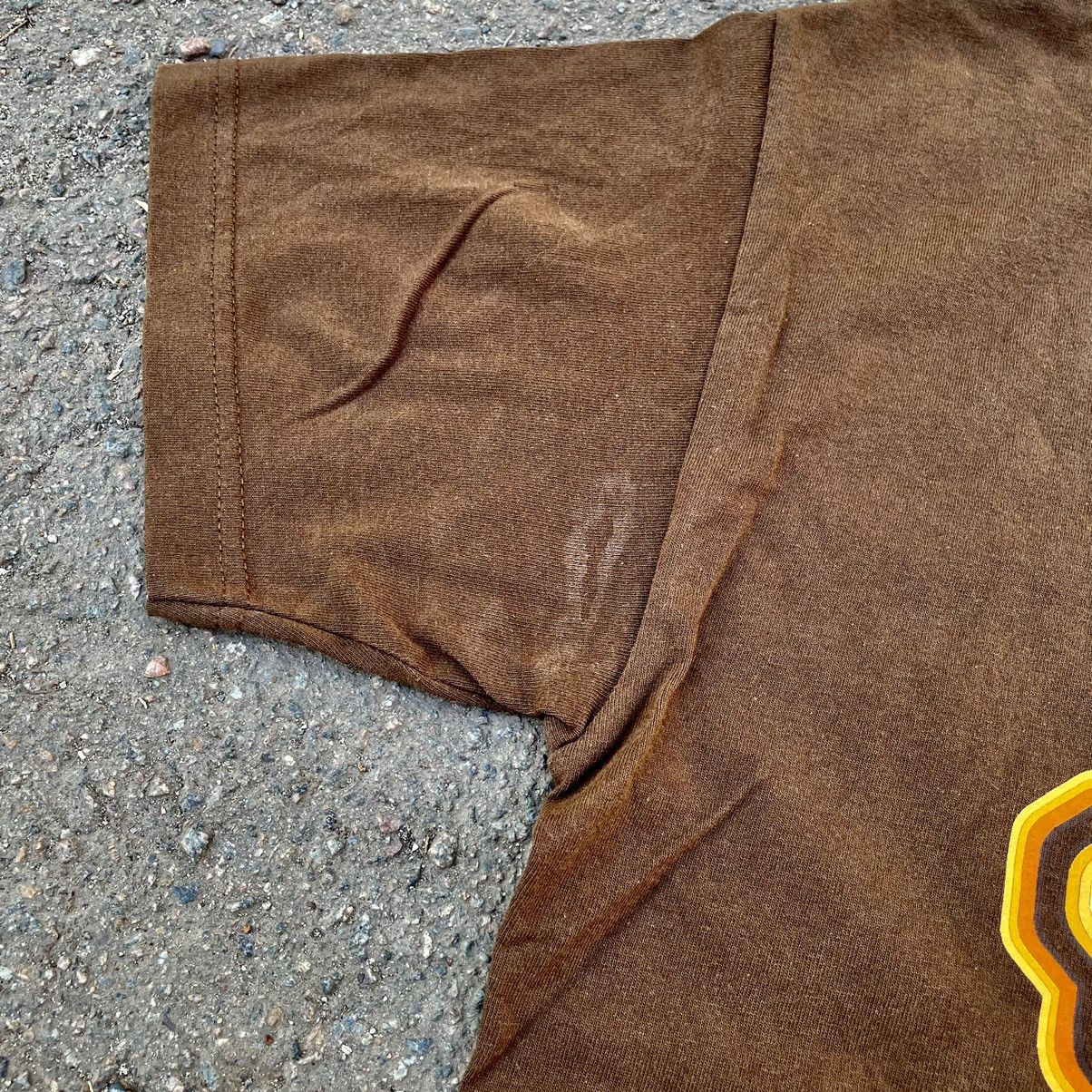 Vintage Vintage 90s Old Scholl Graphic Tee Brown Skate Streetwear L Size US L / EU 52-54 / 3 - 4 Thumbnail