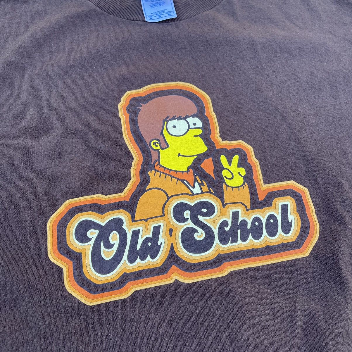 Vintage Vintage 90s Old Scholl Graphic Tee Brown Skate Streetwear L Size US L / EU 52-54 / 3 - 5 Thumbnail