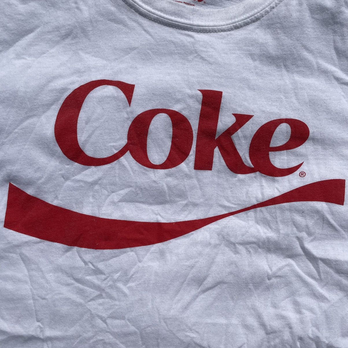 Vintage Vintage 90s Coca Cola Graphic Tee Sun Faded Streetwear L Size US L / EU 52-54 / 3 - 4 Thumbnail