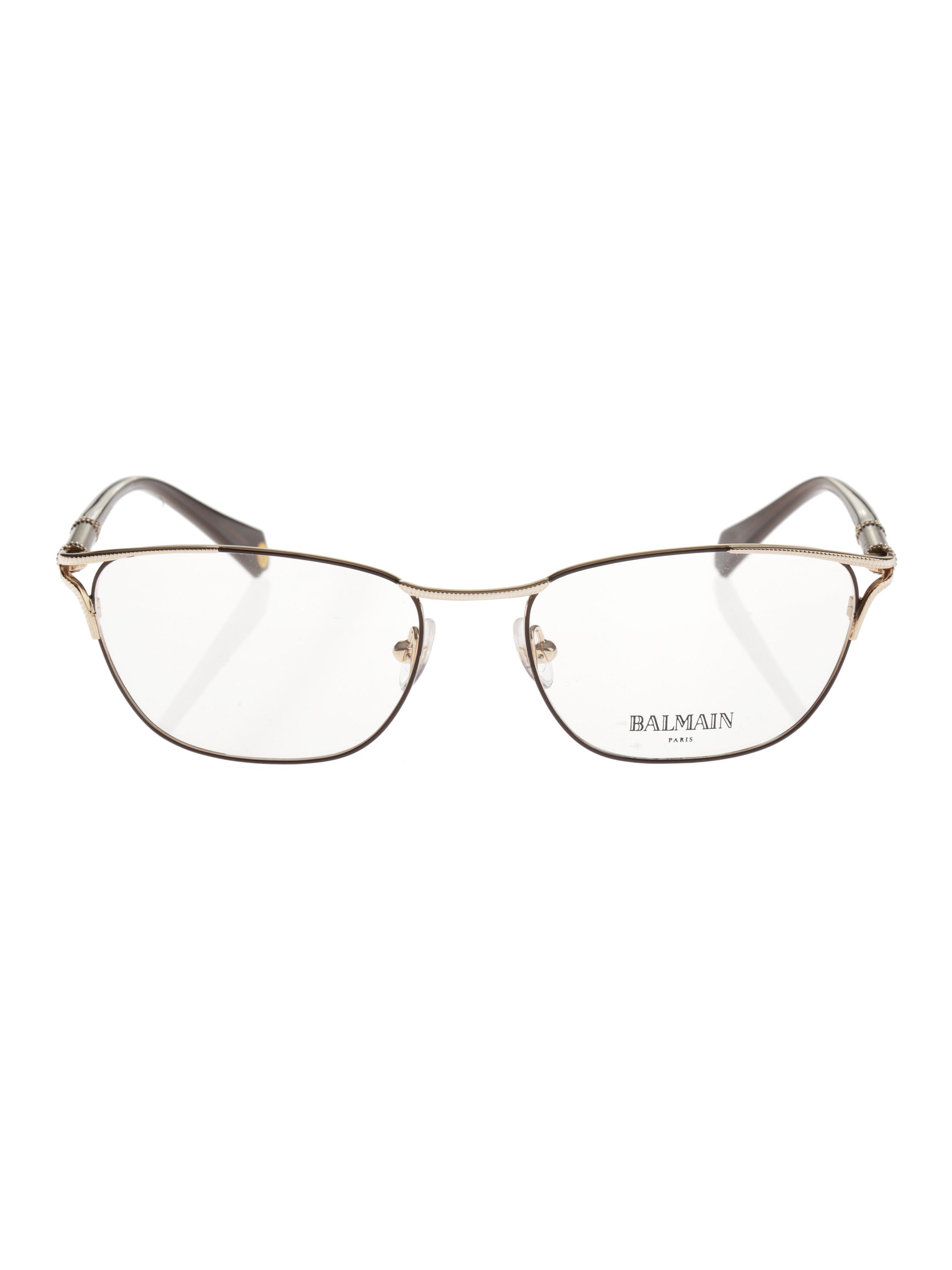 Balmain Balmain '00s Brown/Gold Oval Glasses Size ONE SIZE - 1 Thumbnail