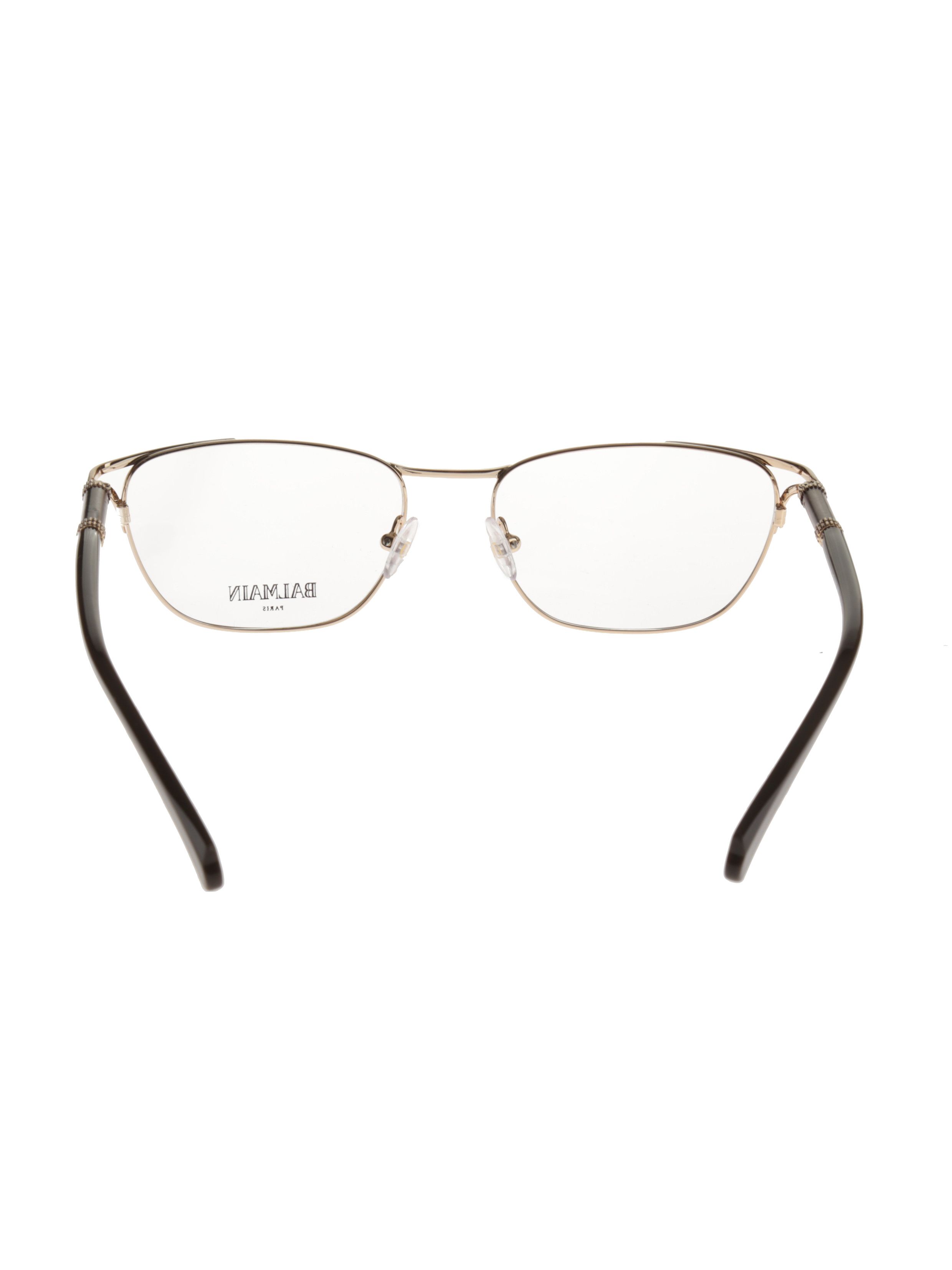 Balmain Balmain '00s Brown/Gold Oval Glasses Size ONE SIZE - 4 Thumbnail