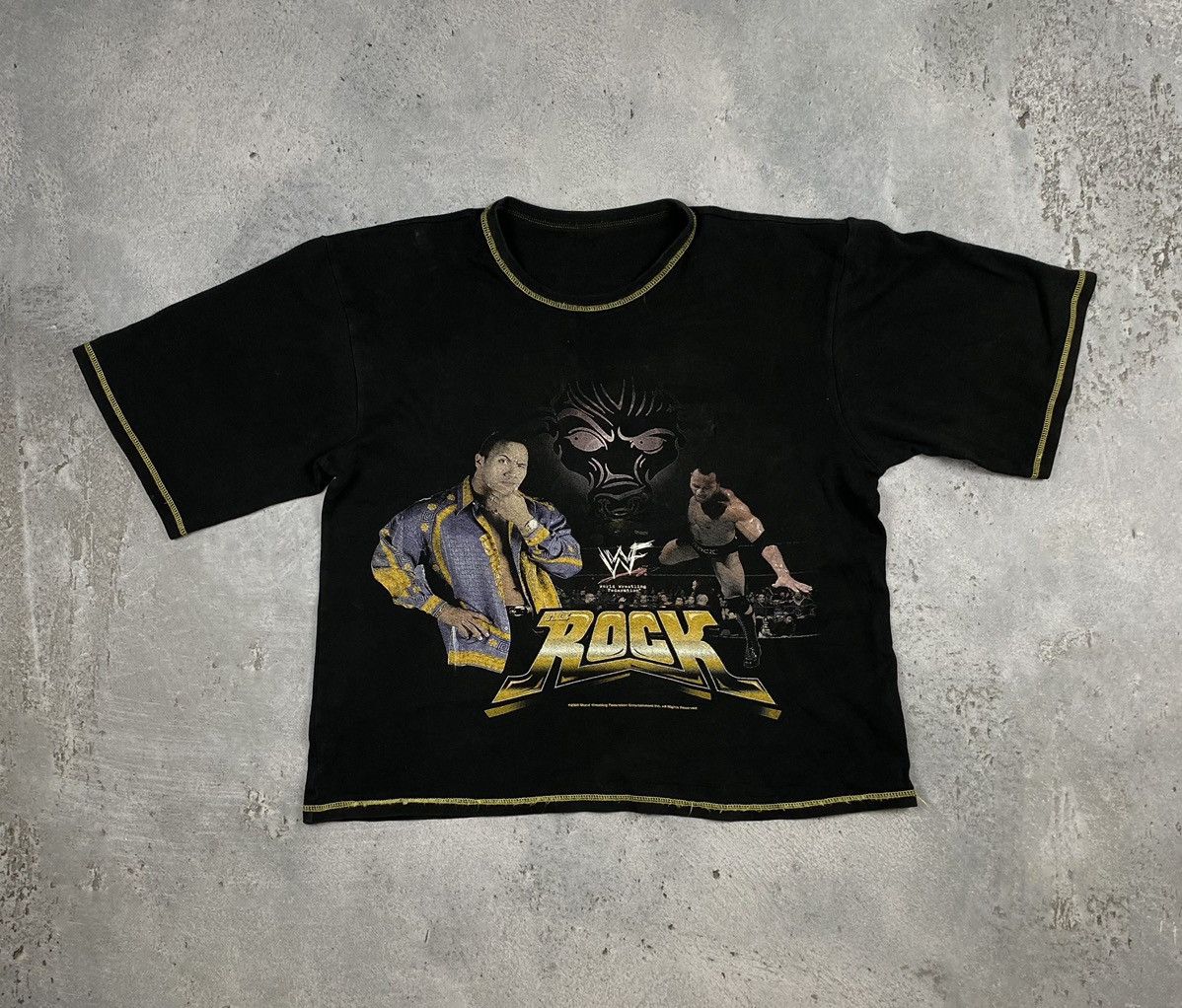 Vintage WWE 2000s The Rock Dwayne Johnson rare Size US S / EU 44-46 / 1 - 1 Thumbnail