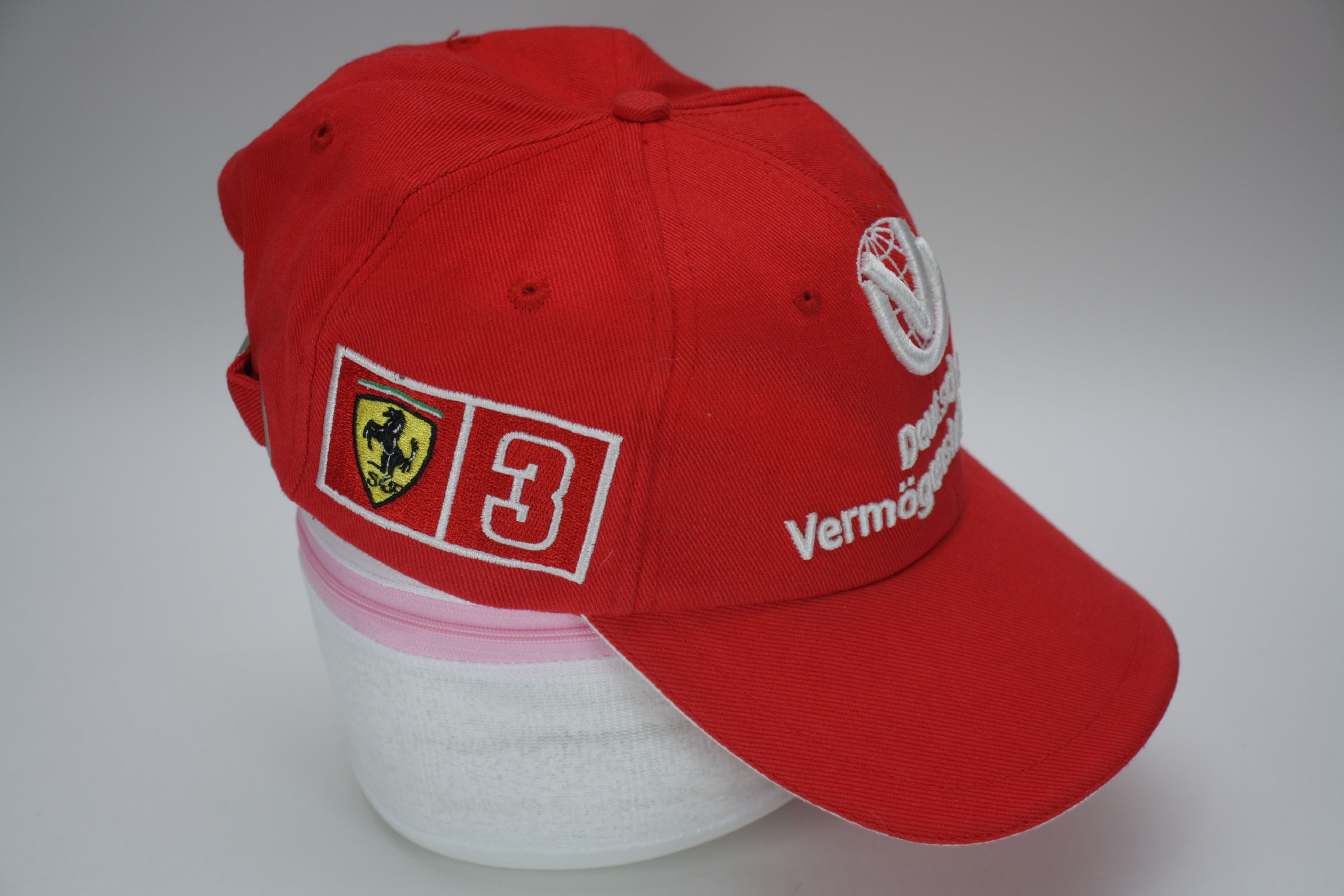 Ferrari 2000 Michael Schumacher 3-Times Champion F1 Ferrari VTG Cap Size ONE SIZE - 4 Thumbnail