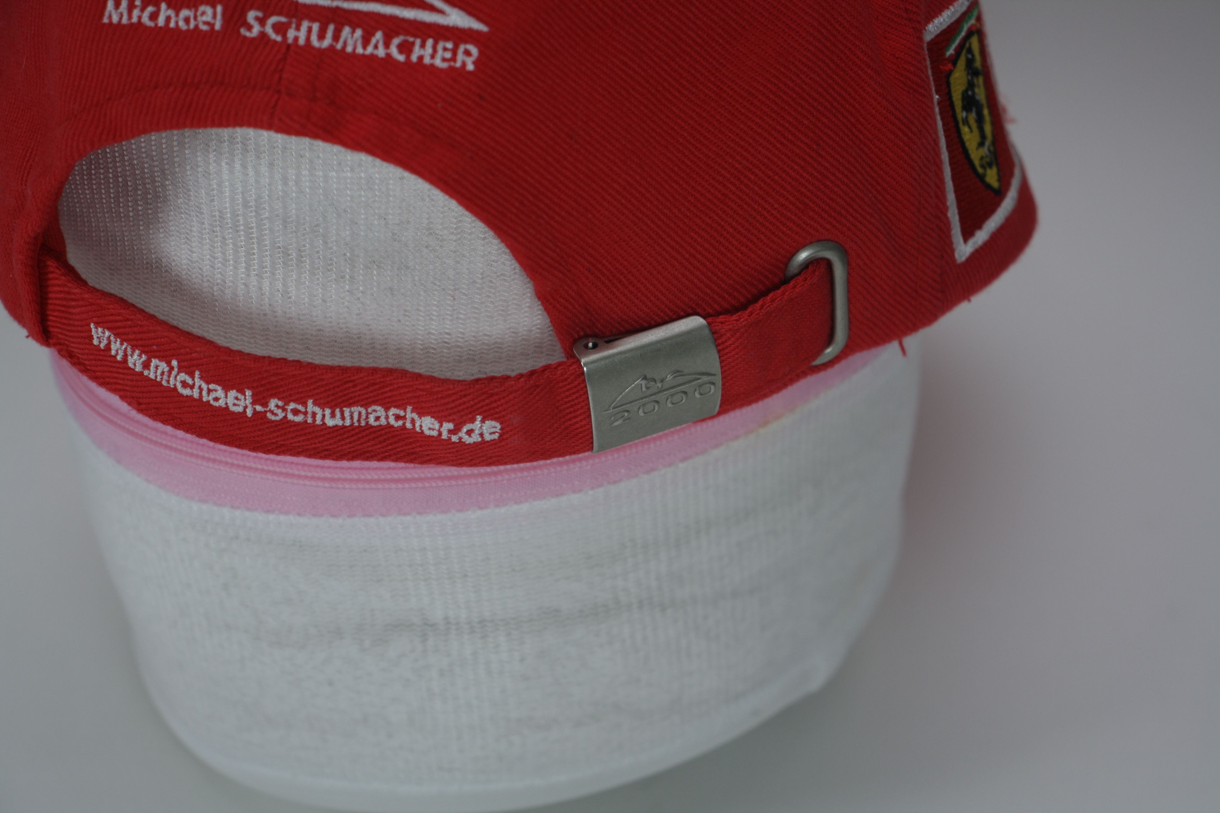 Ferrari 2000 Michael Schumacher 3-Times Champion F1 Ferrari VTG Cap Size ONE SIZE - 6 Thumbnail