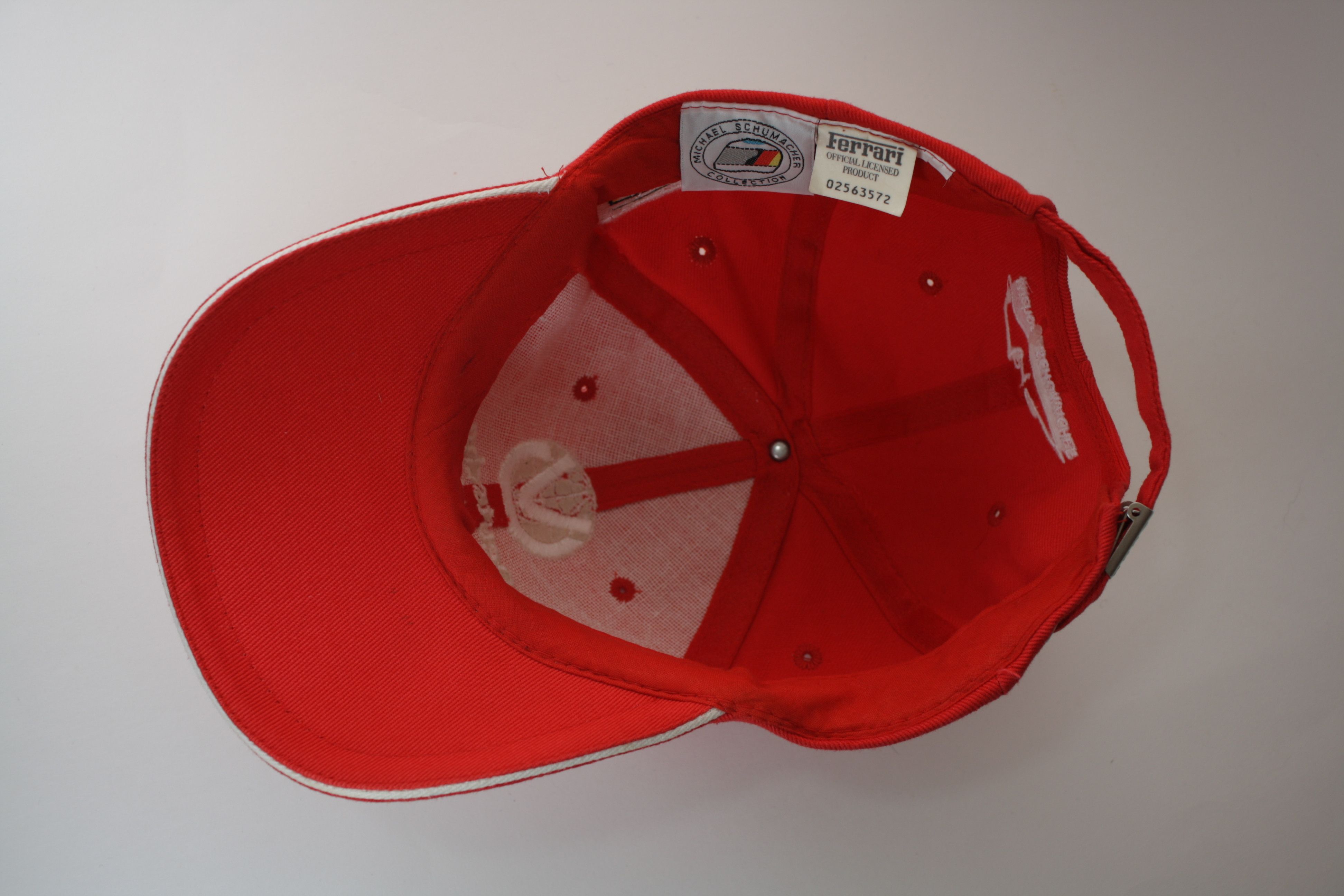 Ferrari 2000 Michael Schumacher 3-Times Champion F1 Ferrari VTG Cap Size ONE SIZE - 7 Thumbnail