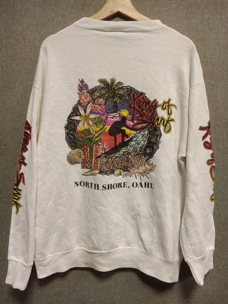 Vintage vintage 90s sweatshirt king of surf made in usa Size US M / EU 48-50 / 2 - 1 Thumbnail