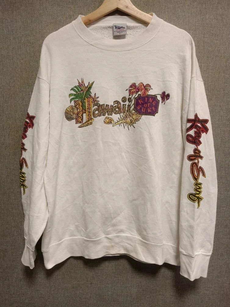 Vintage vintage 90s sweatshirt king of surf made in usa Size US M / EU 48-50 / 2 - 2 Thumbnail