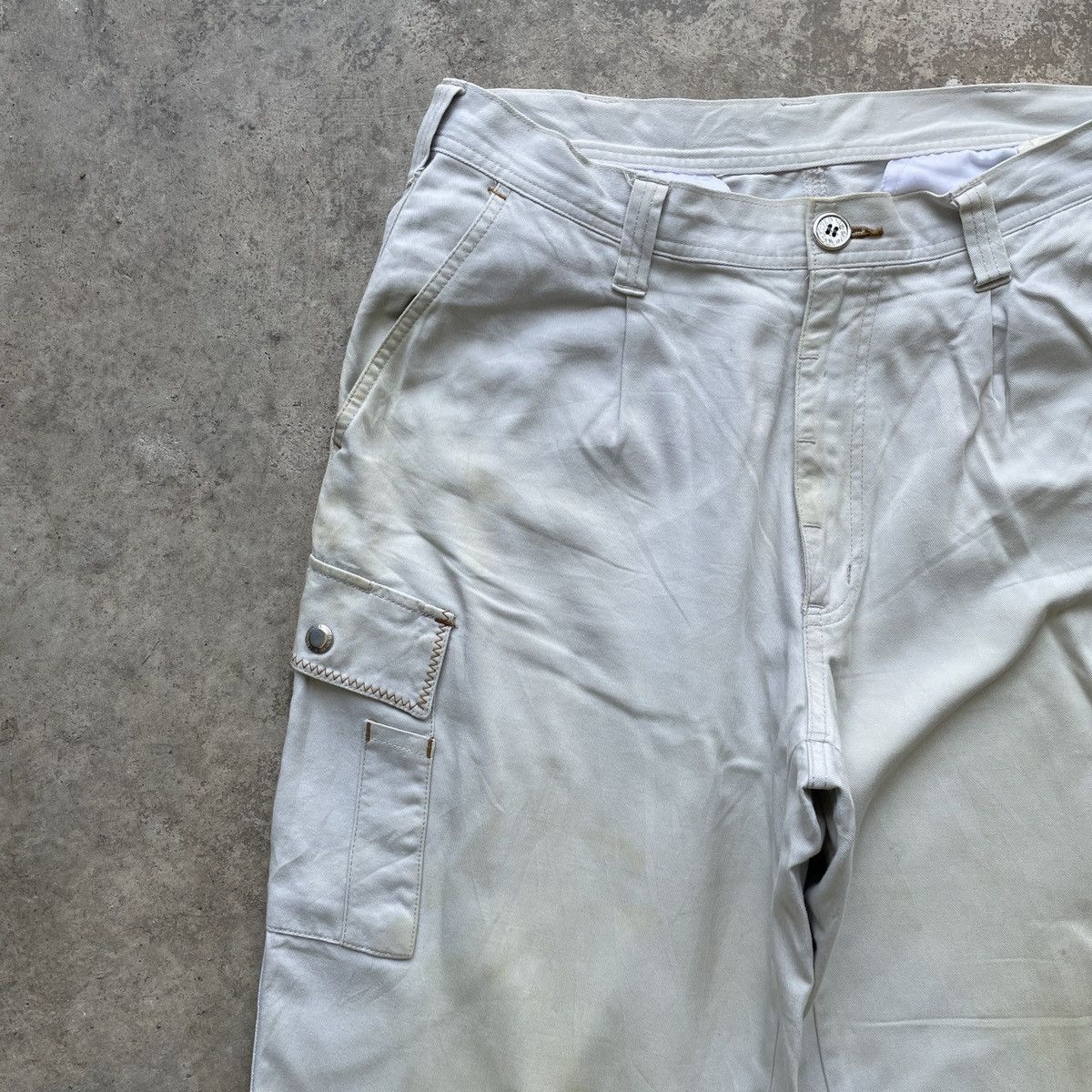 Japanese Brand Vtg Gin Washi Sun Effect Multipocket Tactical Cargo Pants Size US 30 / EU 46 - 3 Thumbnail