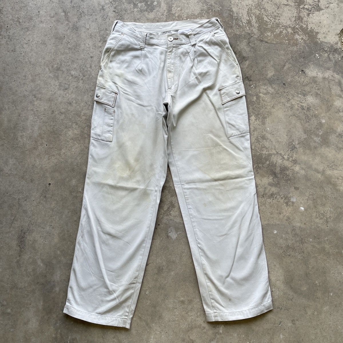 Japanese Brand Vtg Gin Washi Sun Effect Multipocket Tactical Cargo Pants Size US 30 / EU 46 - 1 Thumbnail
