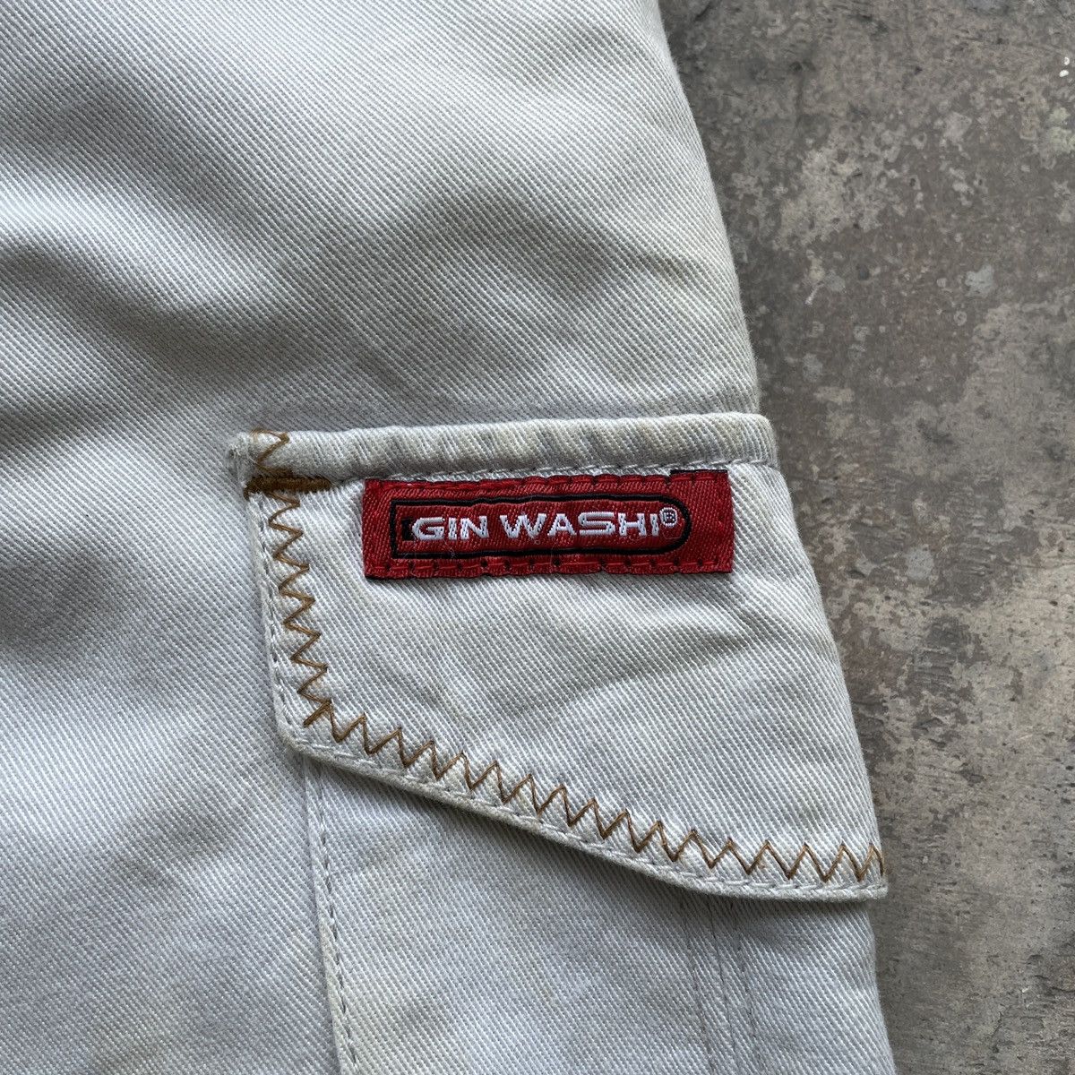 Japanese Brand Vtg Gin Washi Sun Effect Multipocket Tactical Cargo Pants Size US 30 / EU 46 - 8 Thumbnail