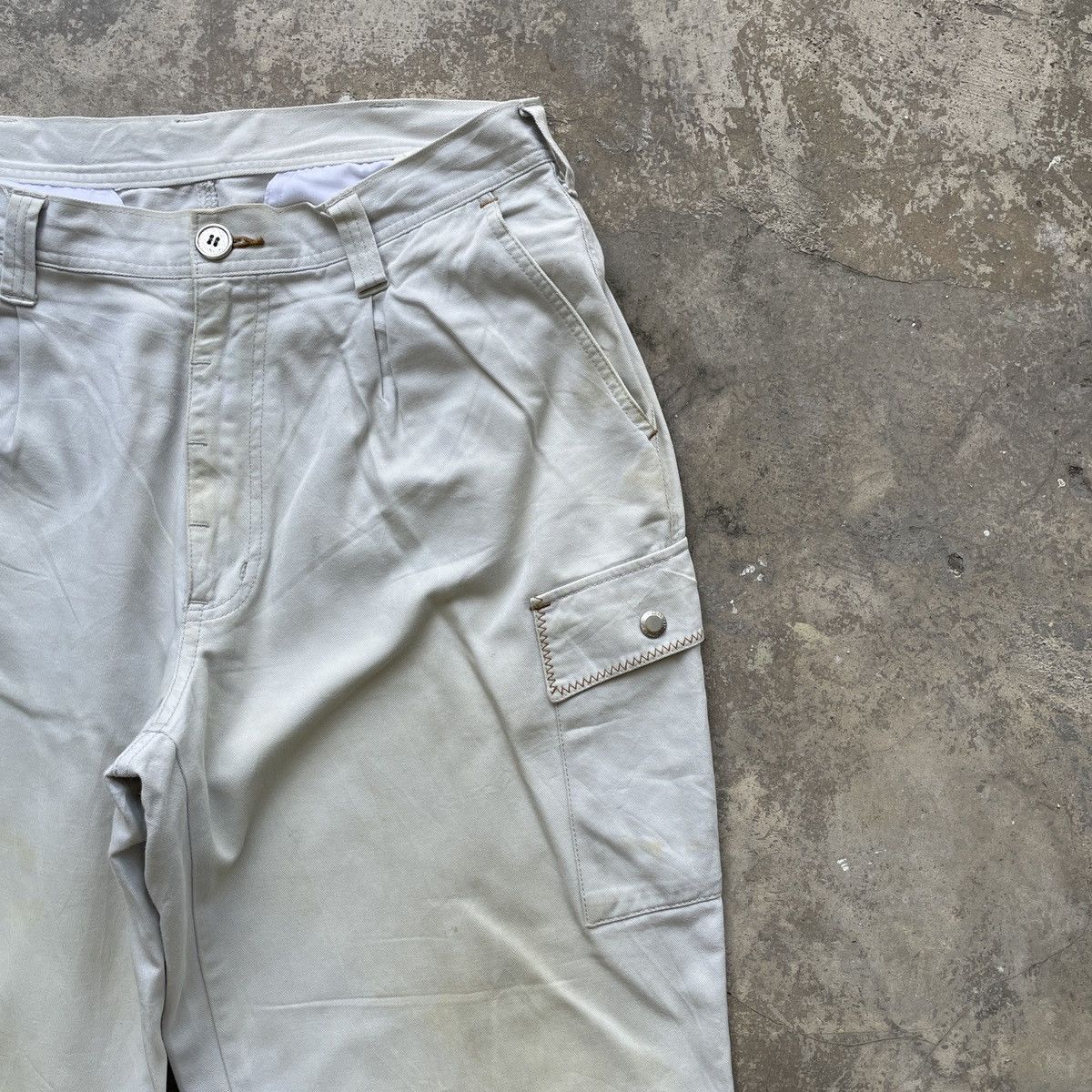 Japanese Brand Vtg Gin Washi Sun Effect Multipocket Tactical Cargo Pants Size US 30 / EU 46 - 4 Thumbnail