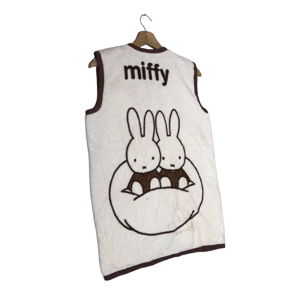 Vintage Vintage 90s MIFFY DICK BRUNA Artist Zip Up Fleece Vest Size US S / EU 44-46 / 1 - 8 Thumbnail