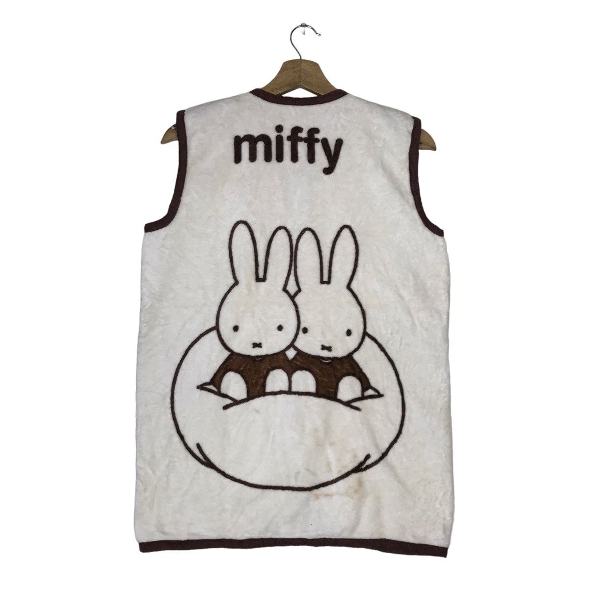 Vintage Vintage 90s MIFFY DICK BRUNA Artist Zip Up Fleece Vest Size US S / EU 44-46 / 1 - 6 Thumbnail