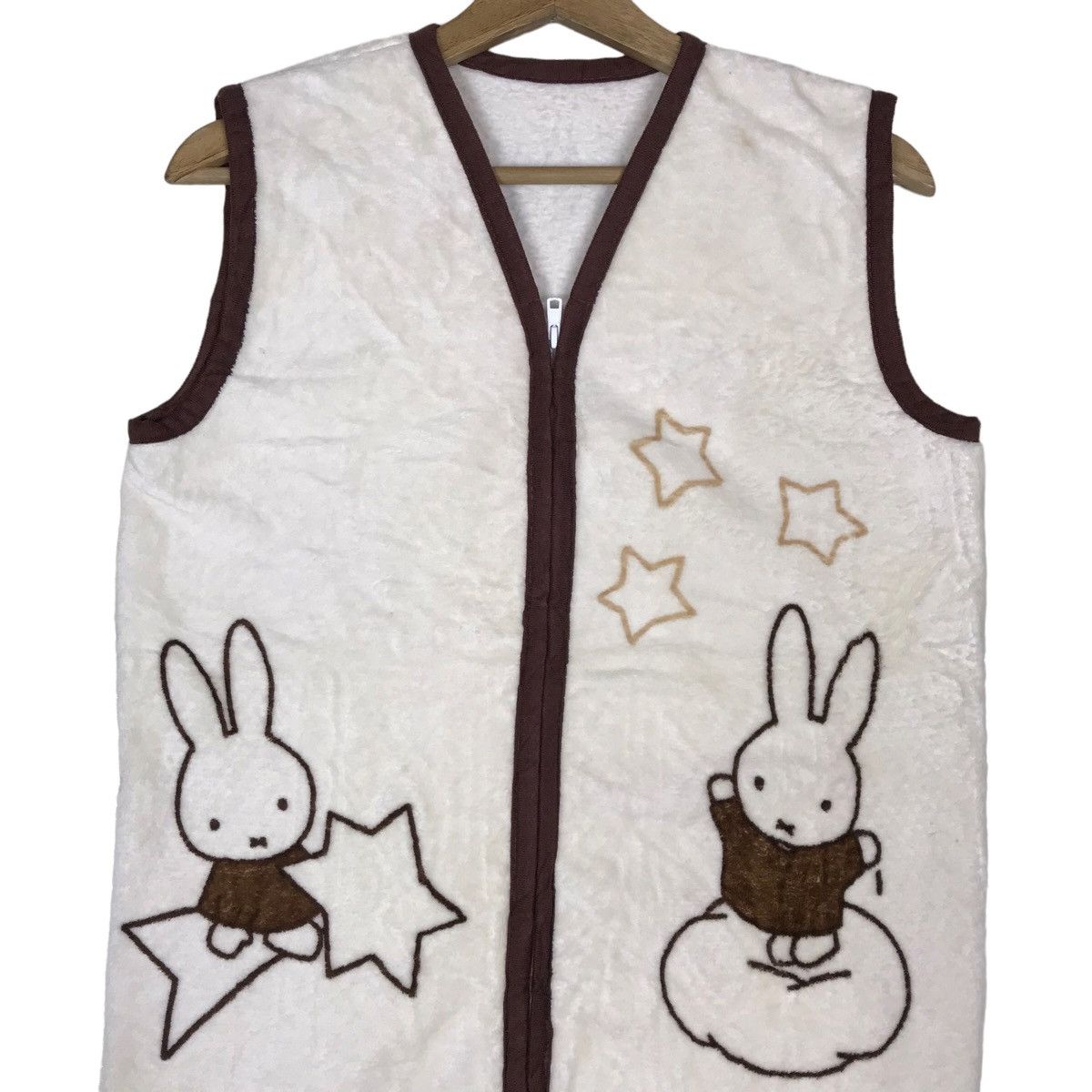 Vintage Vintage 90s MIFFY DICK BRUNA Artist Zip Up Fleece Vest Size US S / EU 44-46 / 1 - 2 Thumbnail