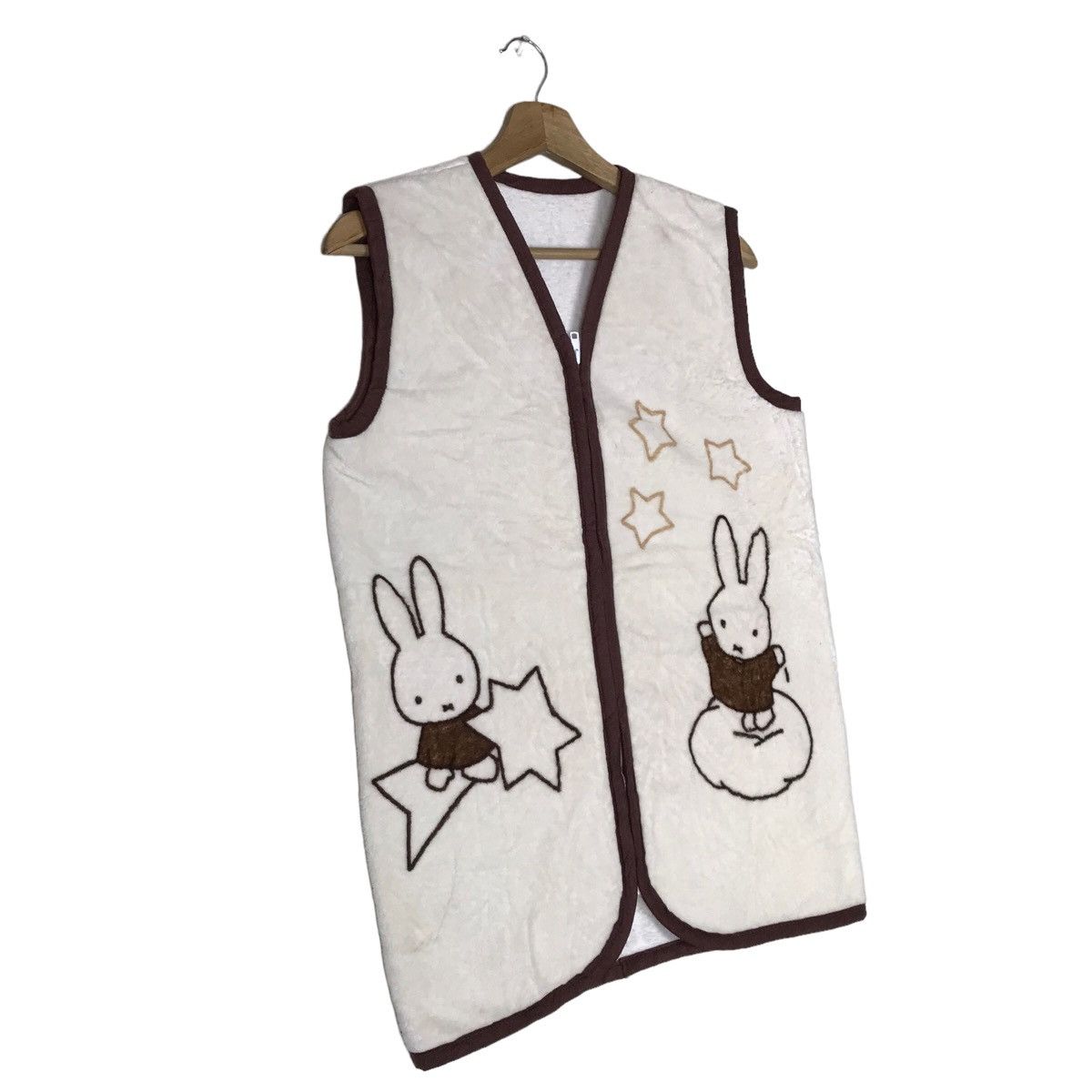 Vintage Vintage 90s MIFFY DICK BRUNA Artist Zip Up Fleece Vest Size US S / EU 44-46 / 1 - 4 Thumbnail