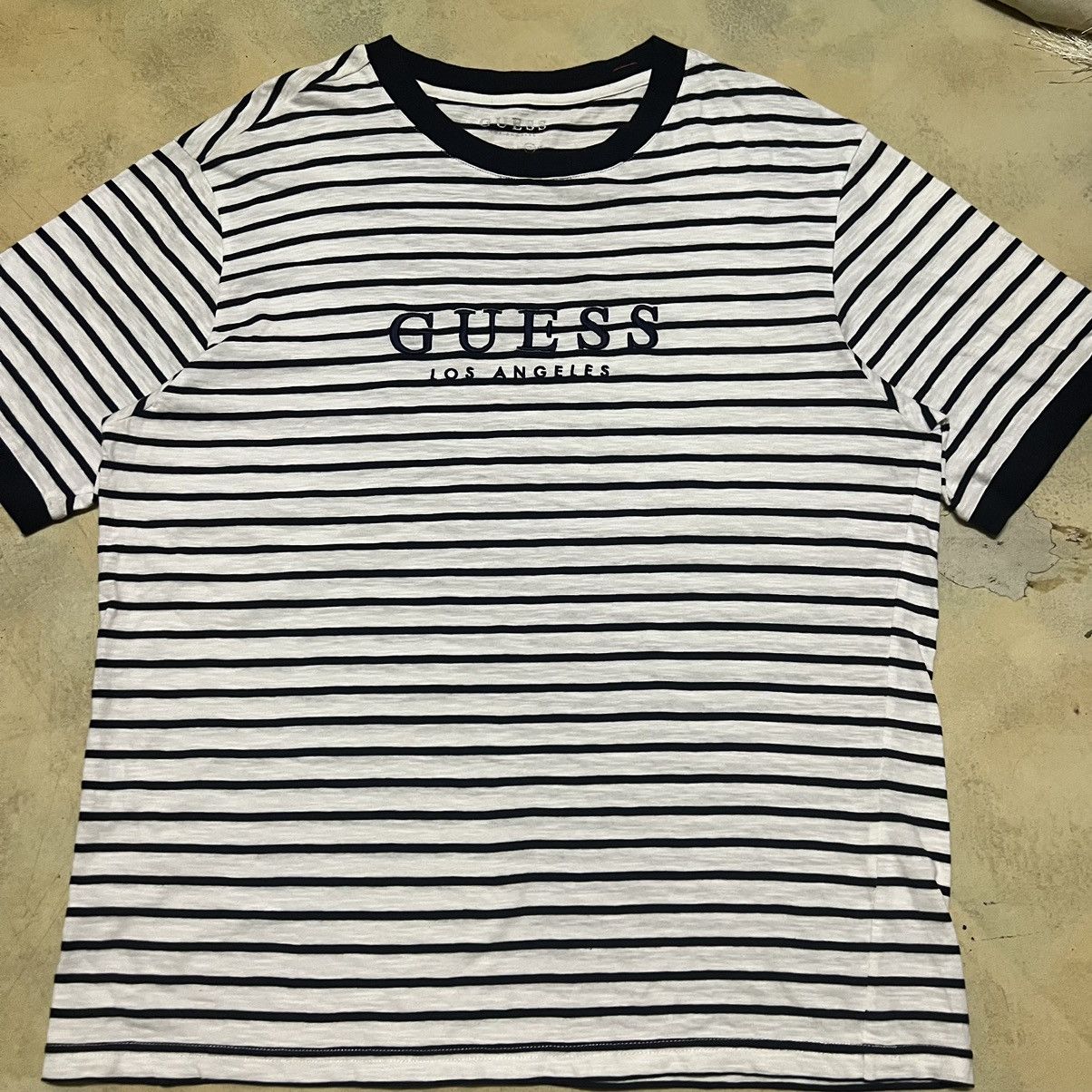 Guess Guess Los Angeles Big Logo Stripes Shirt Size US XL / EU 56 / 4 - 3 Thumbnail