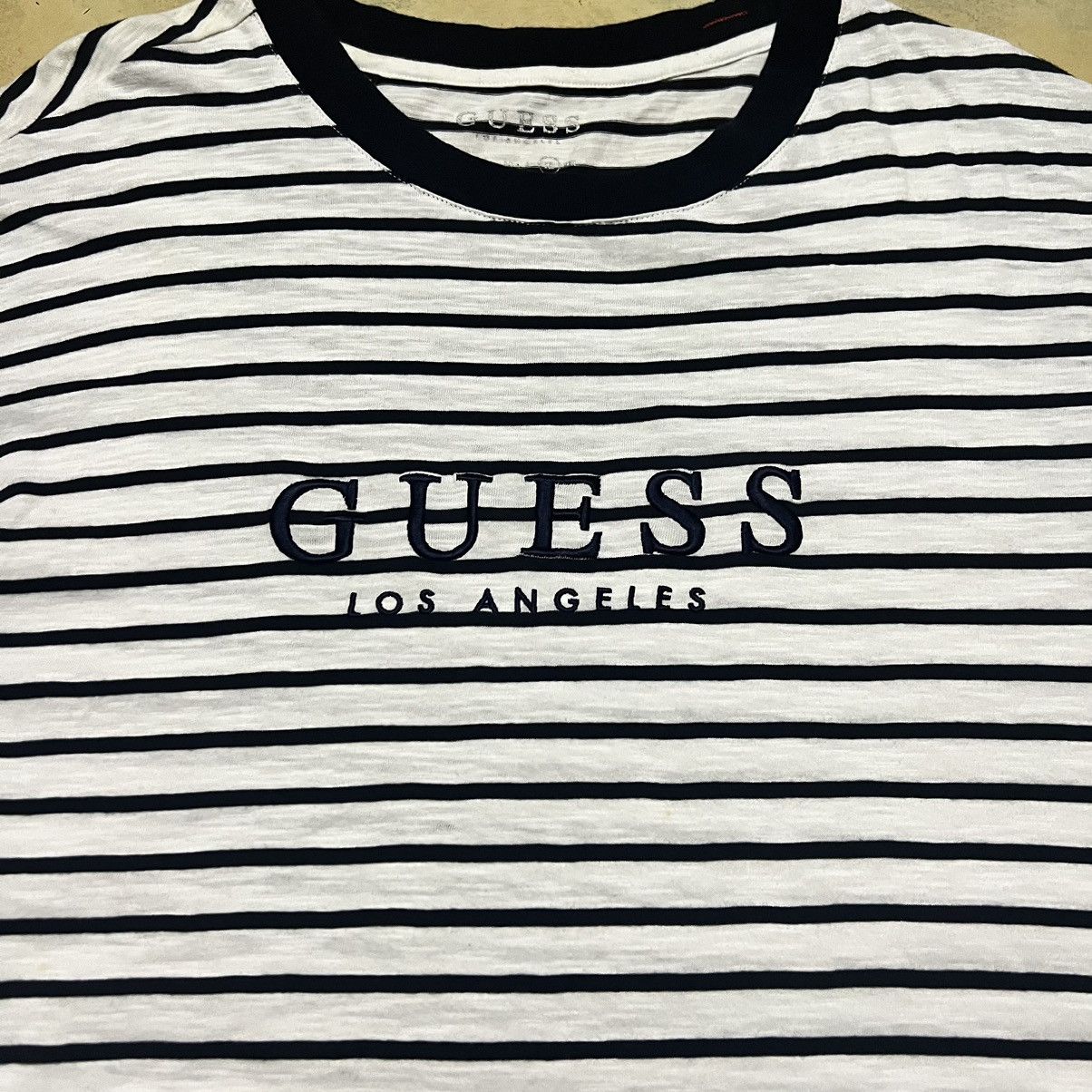 Guess Guess Los Angeles Big Logo Stripes Shirt Size US XL / EU 56 / 4 - 5 Thumbnail