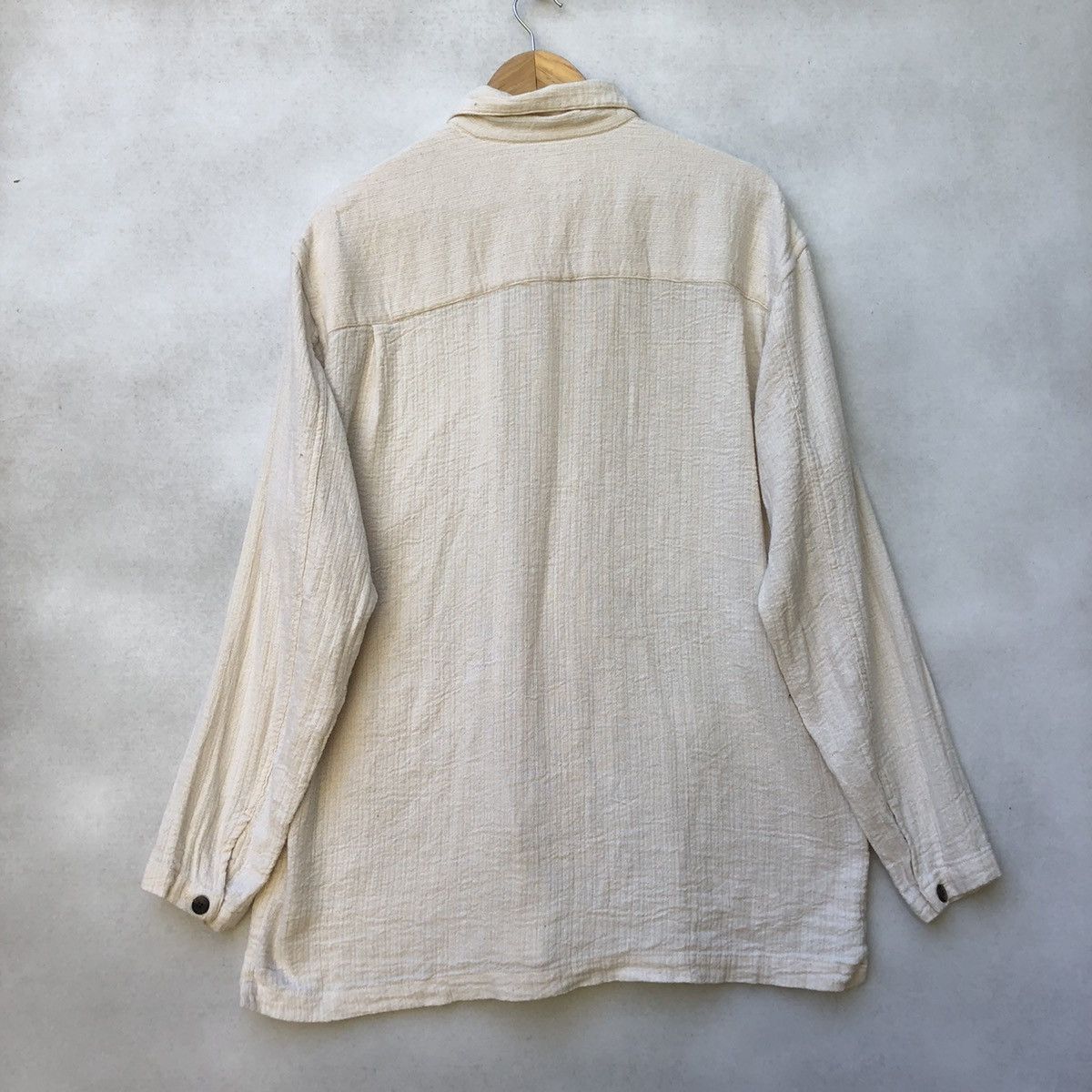 Designer × Vintage Vintage Maul Ruck Navajo Long Sleeve Coconut Button Size US L / EU 52-54 / 3 - 8 Thumbnail