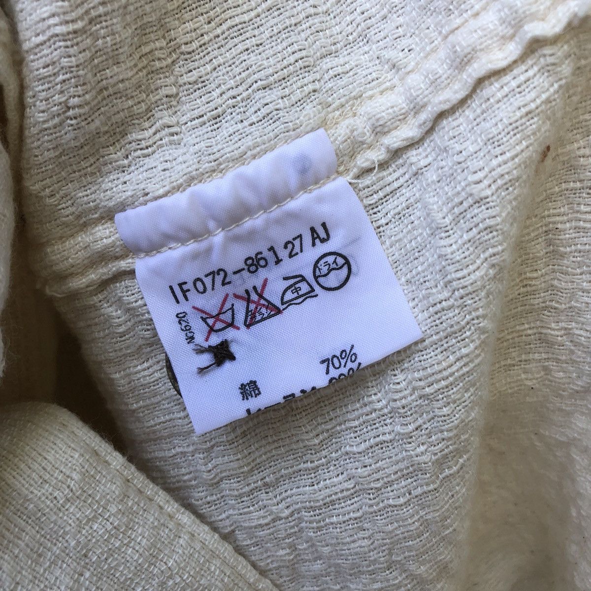 Designer × Vintage Vintage Maul Ruck Navajo Long Sleeve Coconut Button Size US L / EU 52-54 / 3 - 6 Thumbnail