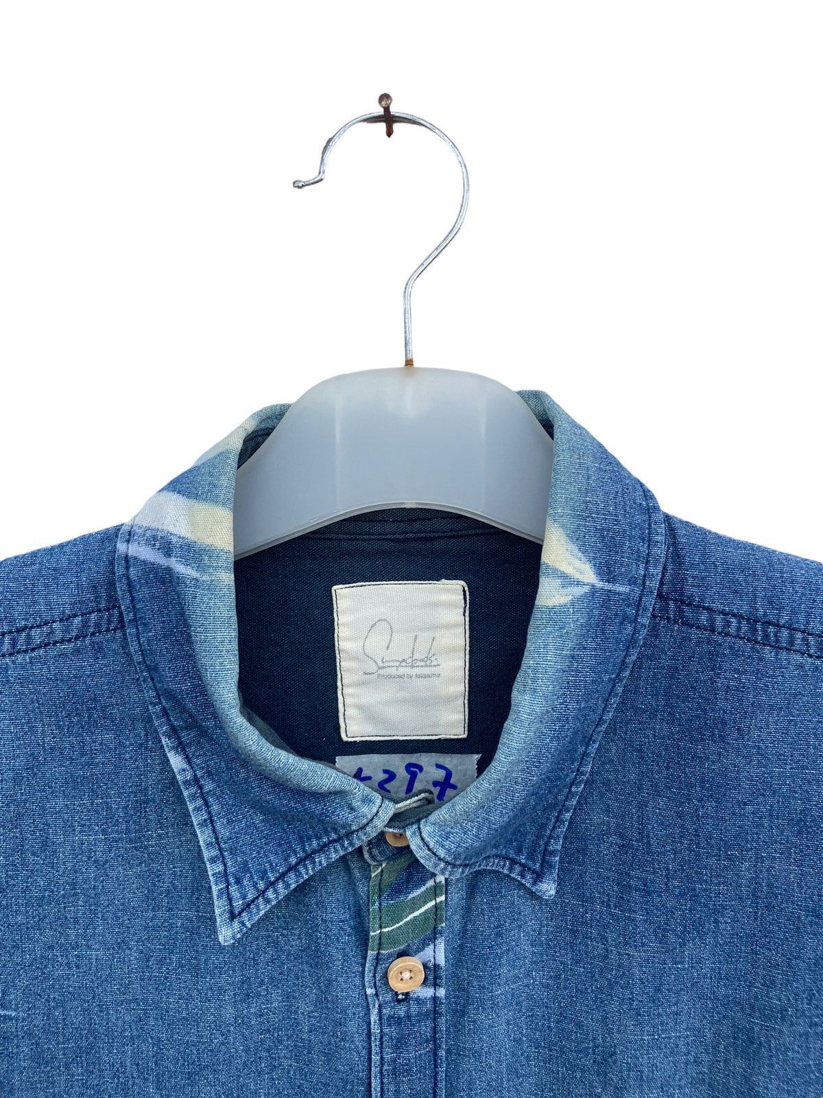 Japanese Brand Vintage Sunny Clouds Denim Shirt Size US L / EU 52-54 / 3 - 4 Thumbnail