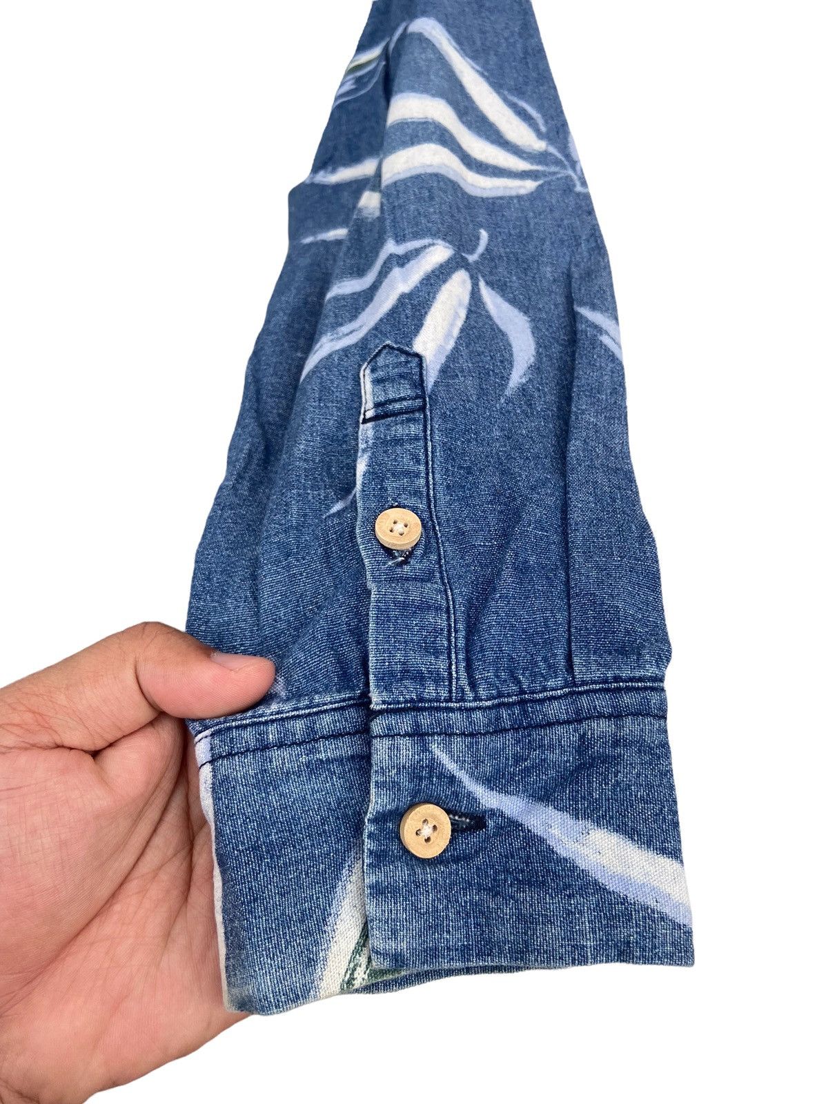 Japanese Brand Vintage Sunny Clouds Denim Shirt Size US L / EU 52-54 / 3 - 5 Thumbnail