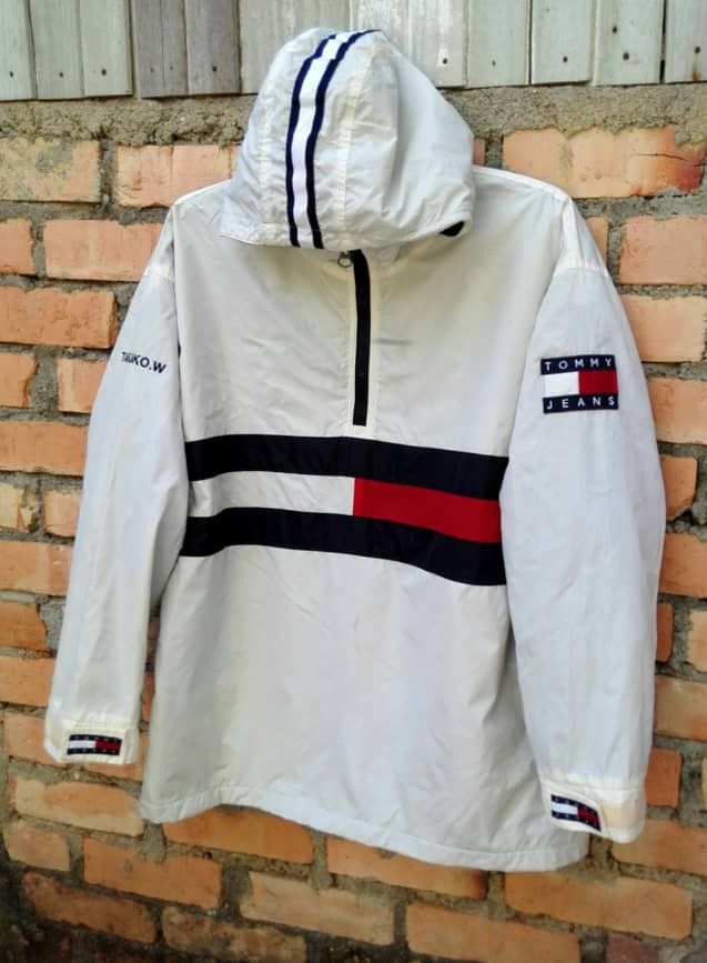 Sports Specialties × Tommy Hilfiger × Vintage Tommy Hilfiger/ Tommy Jeans Jacket Hooded Big Logo Size US M / EU 48-50 / 2 - 2 Thumbnail
