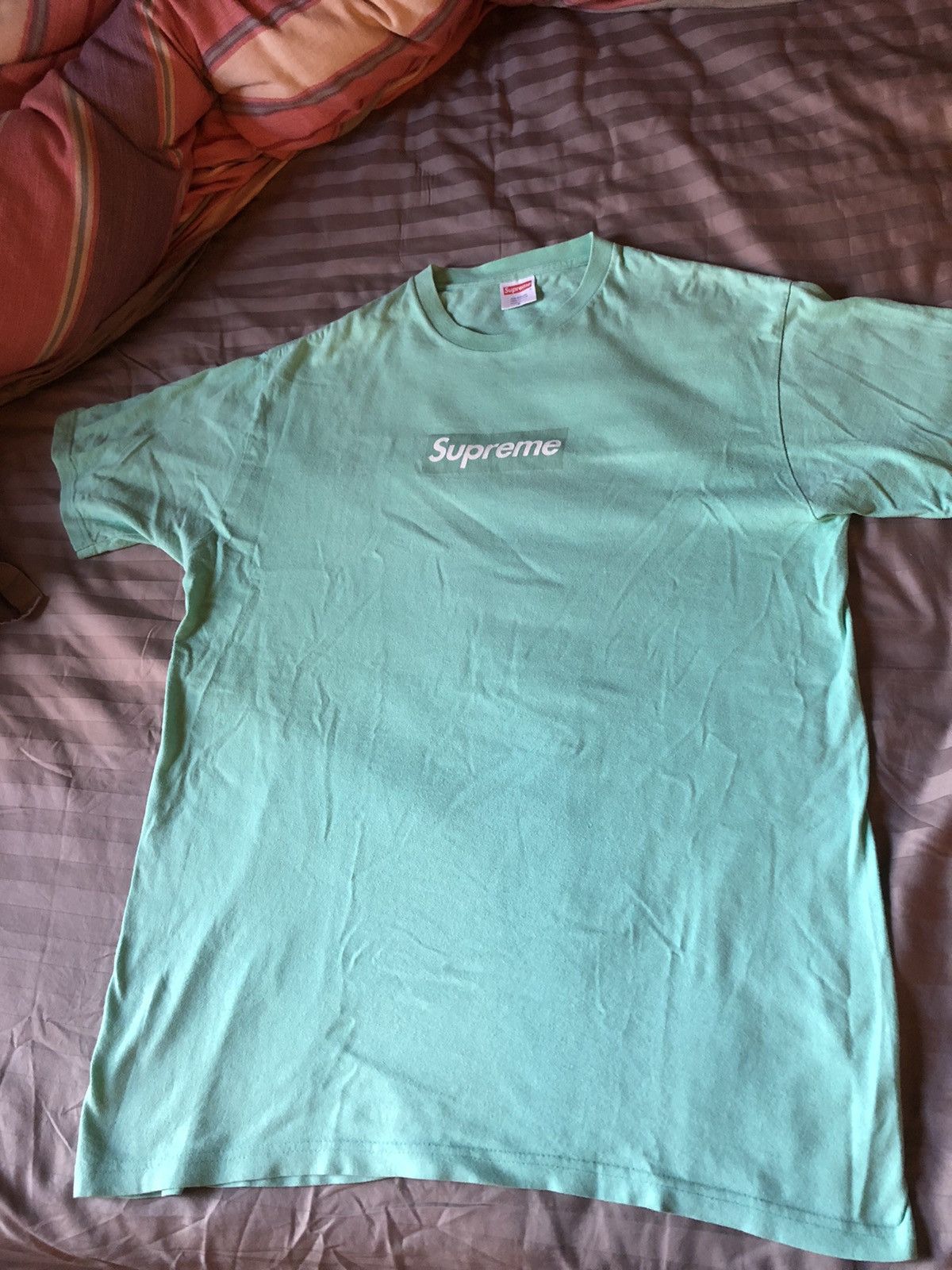 Supreme 2003 Supreme Seafoam/Green Box Logo Tee Size US L / EU 52-54 / 3 - 7 Thumbnail