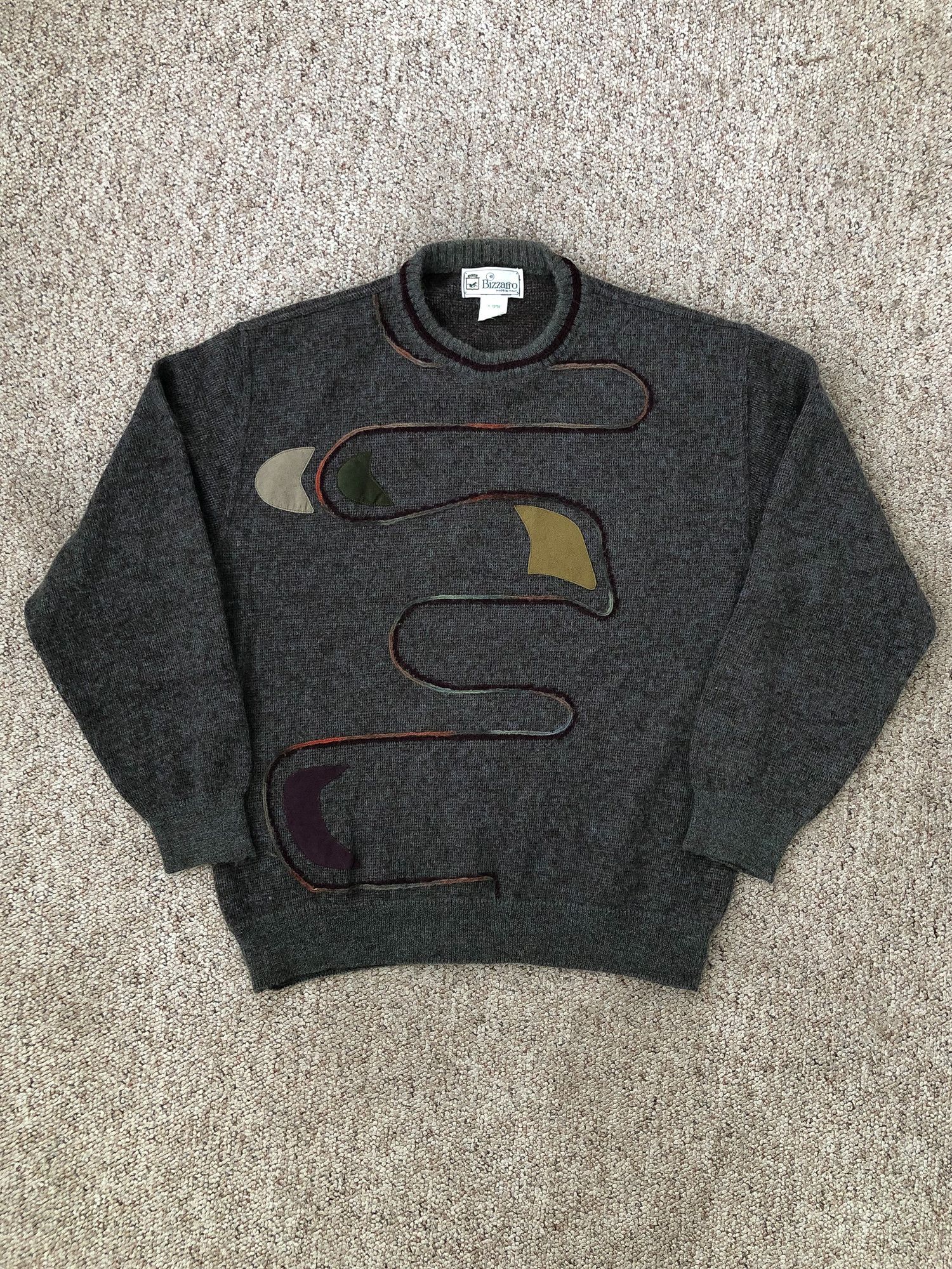 Vintage Vintage 90s Mohair Abstract Sweater Size US L / EU 52-54 / 3 - 4 Thumbnail