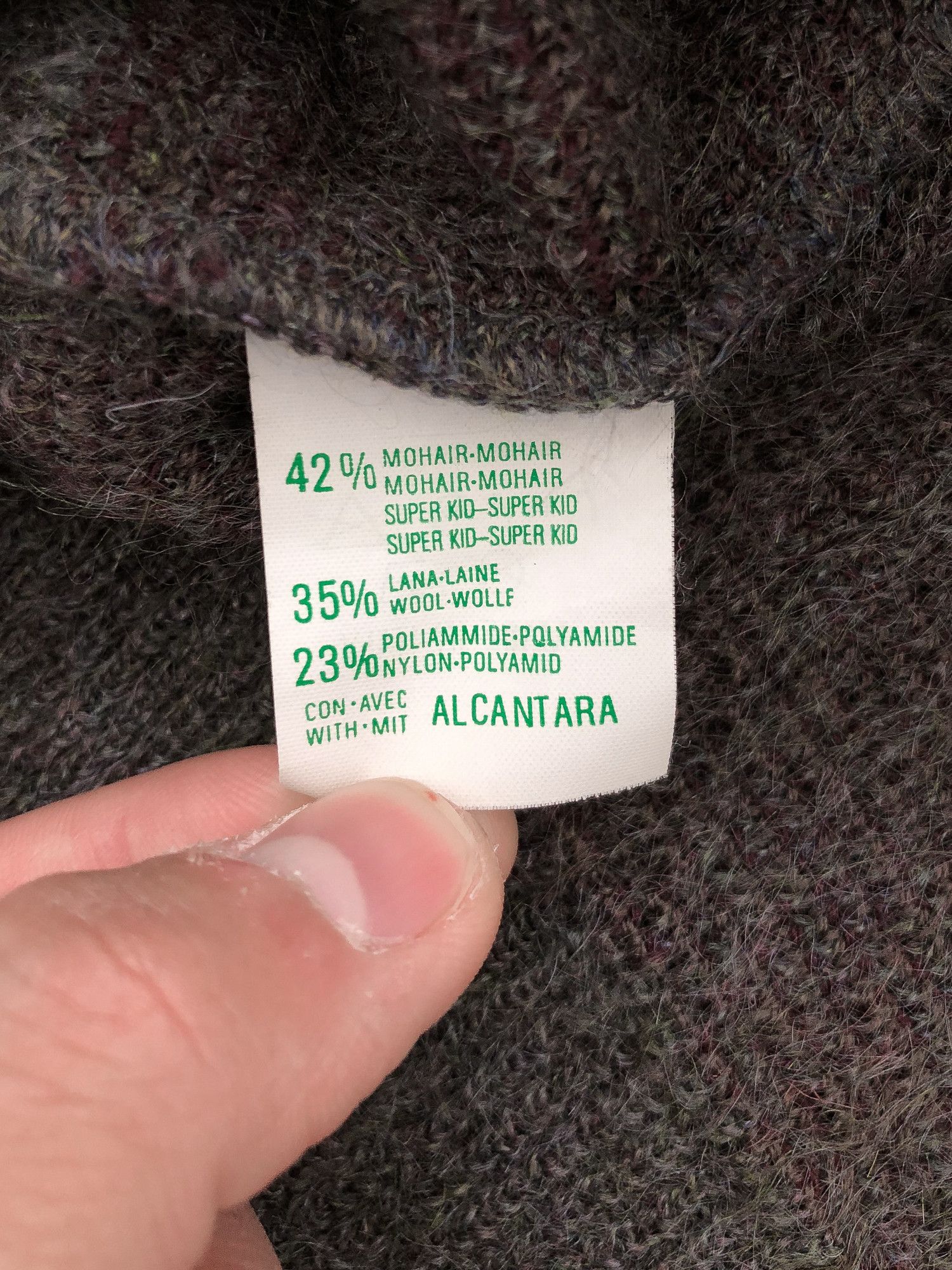 Vintage Vintage 90s Mohair Abstract Sweater Size US L / EU 52-54 / 3 - 7 Thumbnail